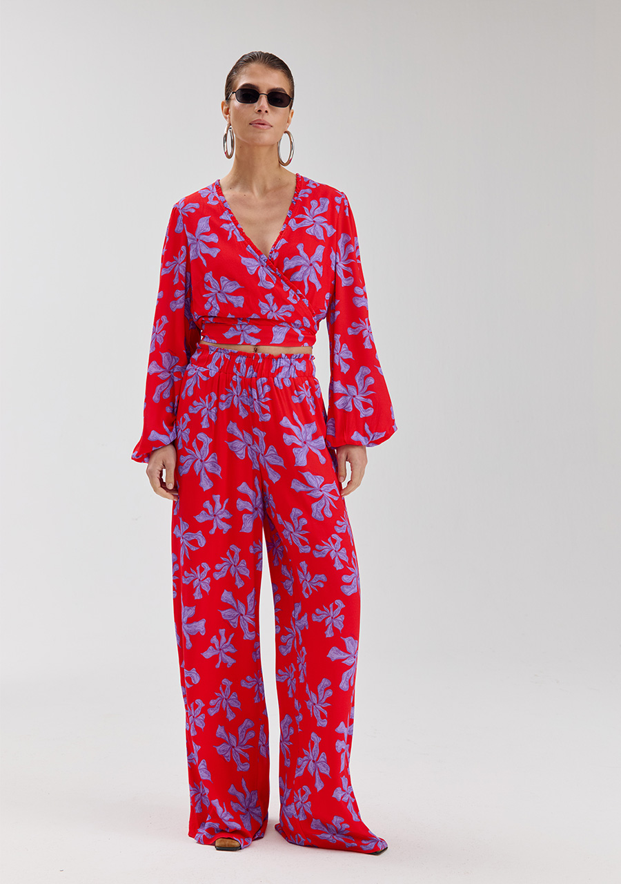 Harper & Yve Blouse Flora SS6P609 Rood