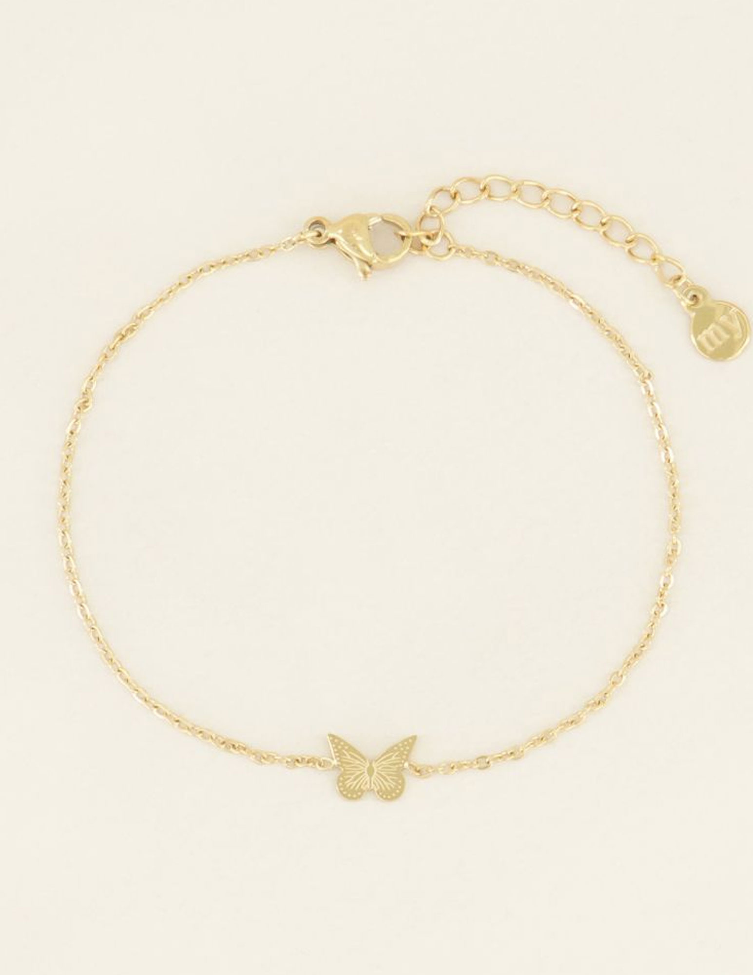 My Jewellery Armband vlinder MJ04229 Goud