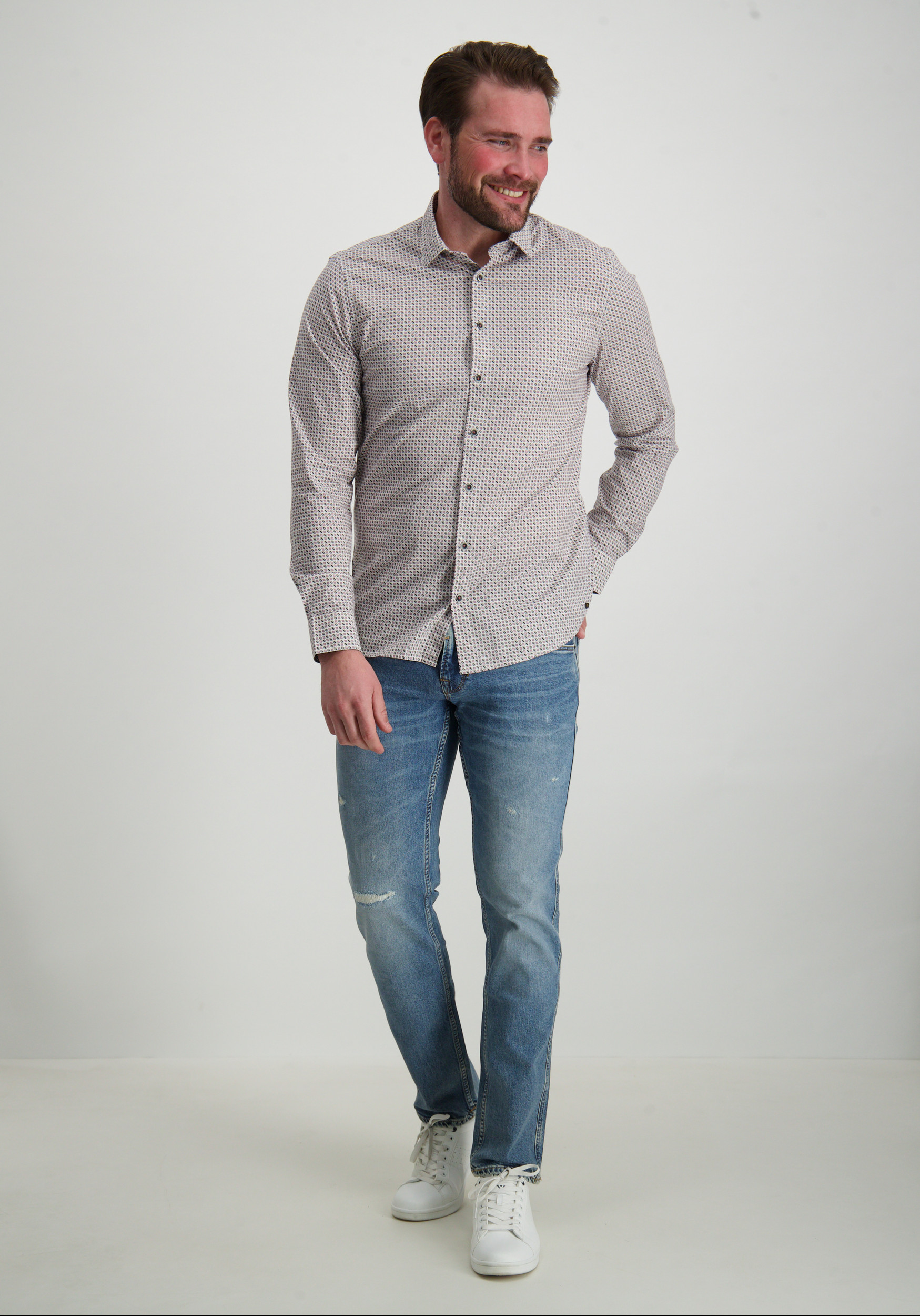 No Excess Overhemd all-over print 27450234 Rose