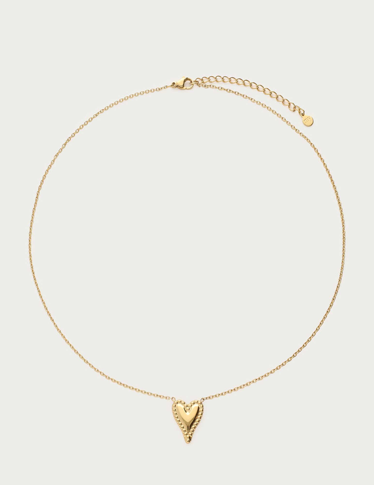 My Jewellery Fine dot heart ketting MJ13695 Goud