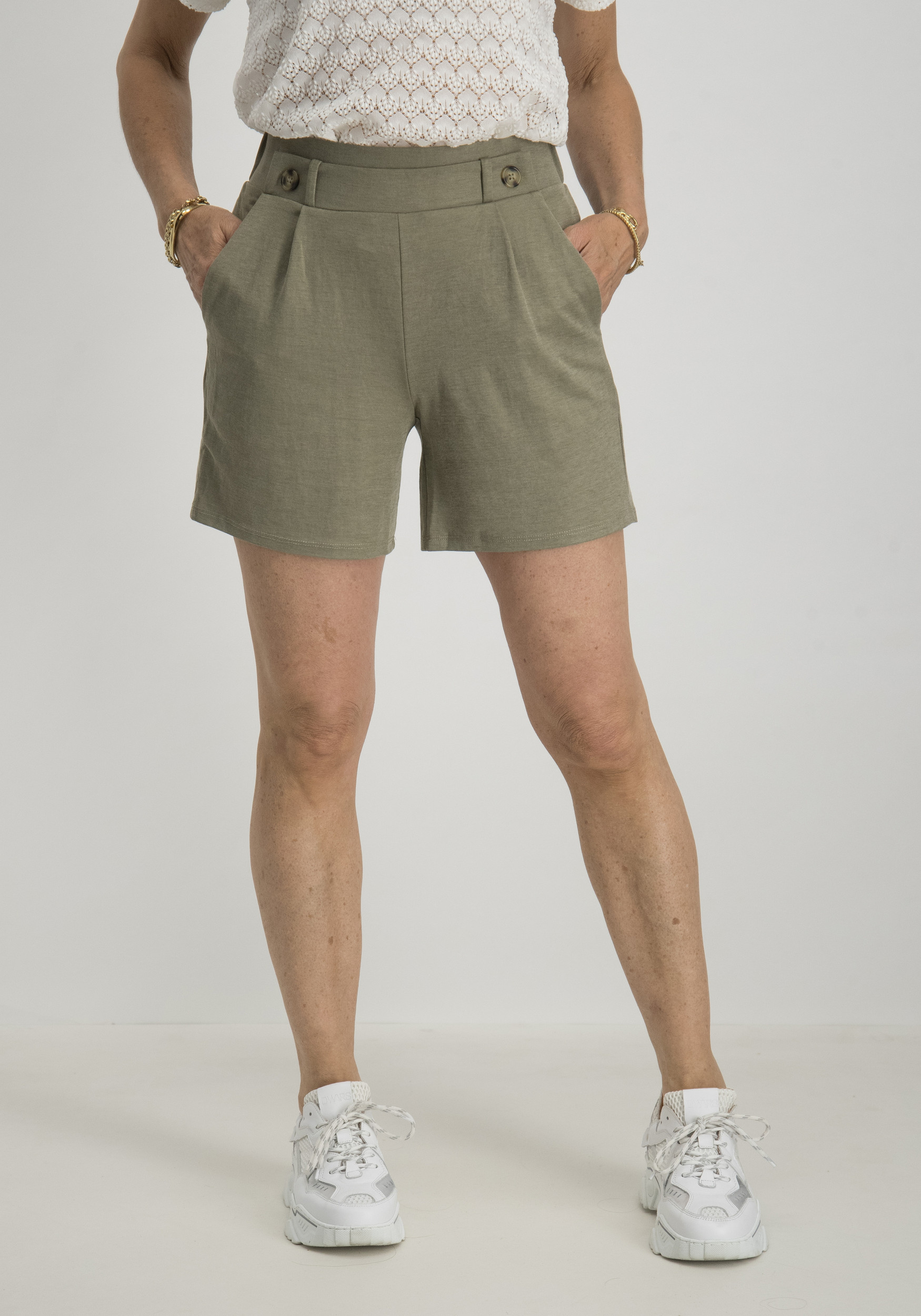 Jacqueline de jonge Korte broek Birdie geggo 15320995 Leger Groen