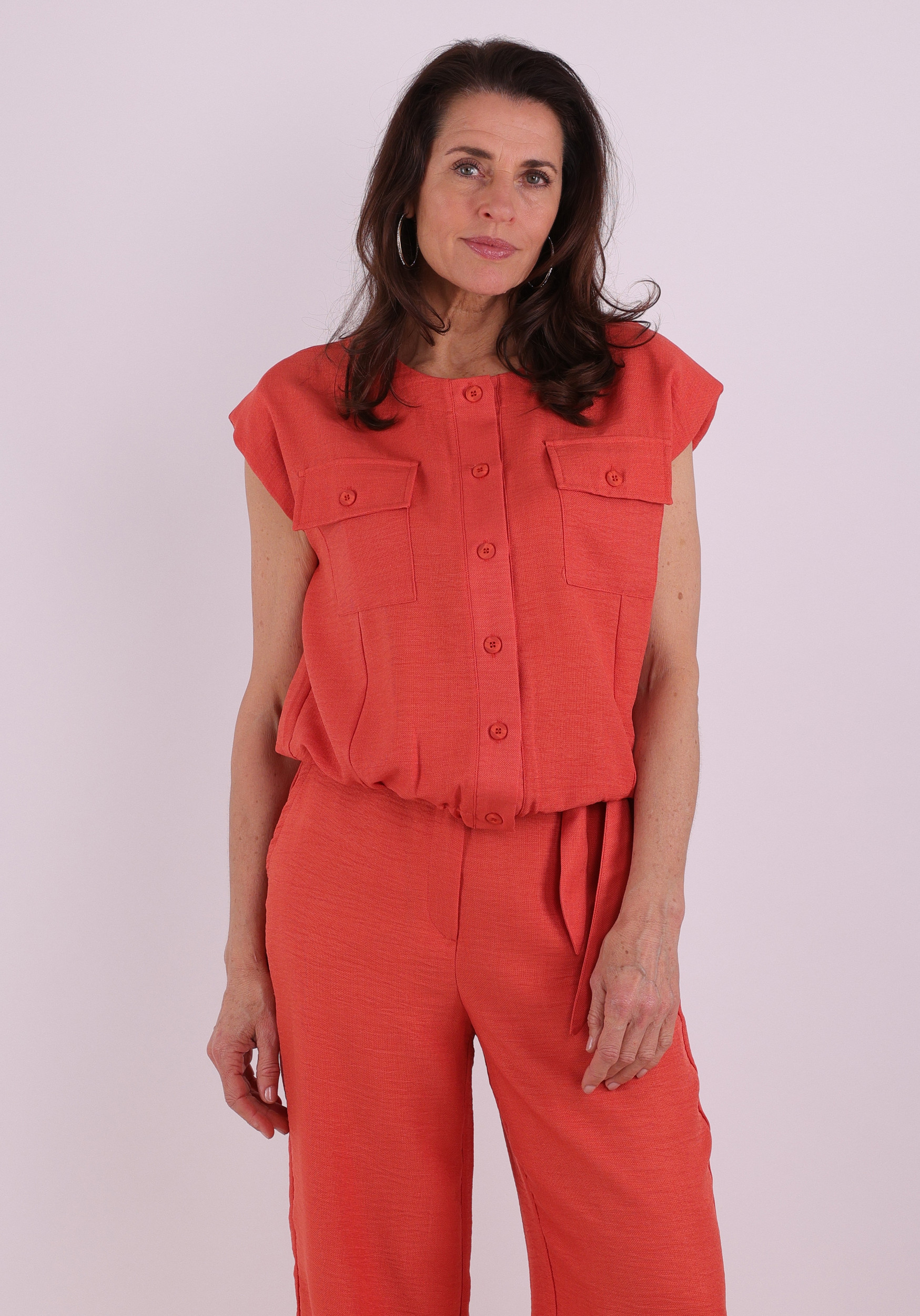 Geisha Gilet 63092-60 Donker Oranje