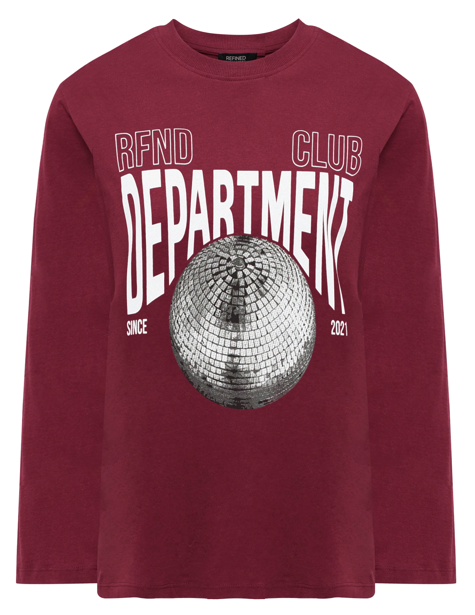 Refined Department T-shirt Winnie R25118183851 Bordeaux