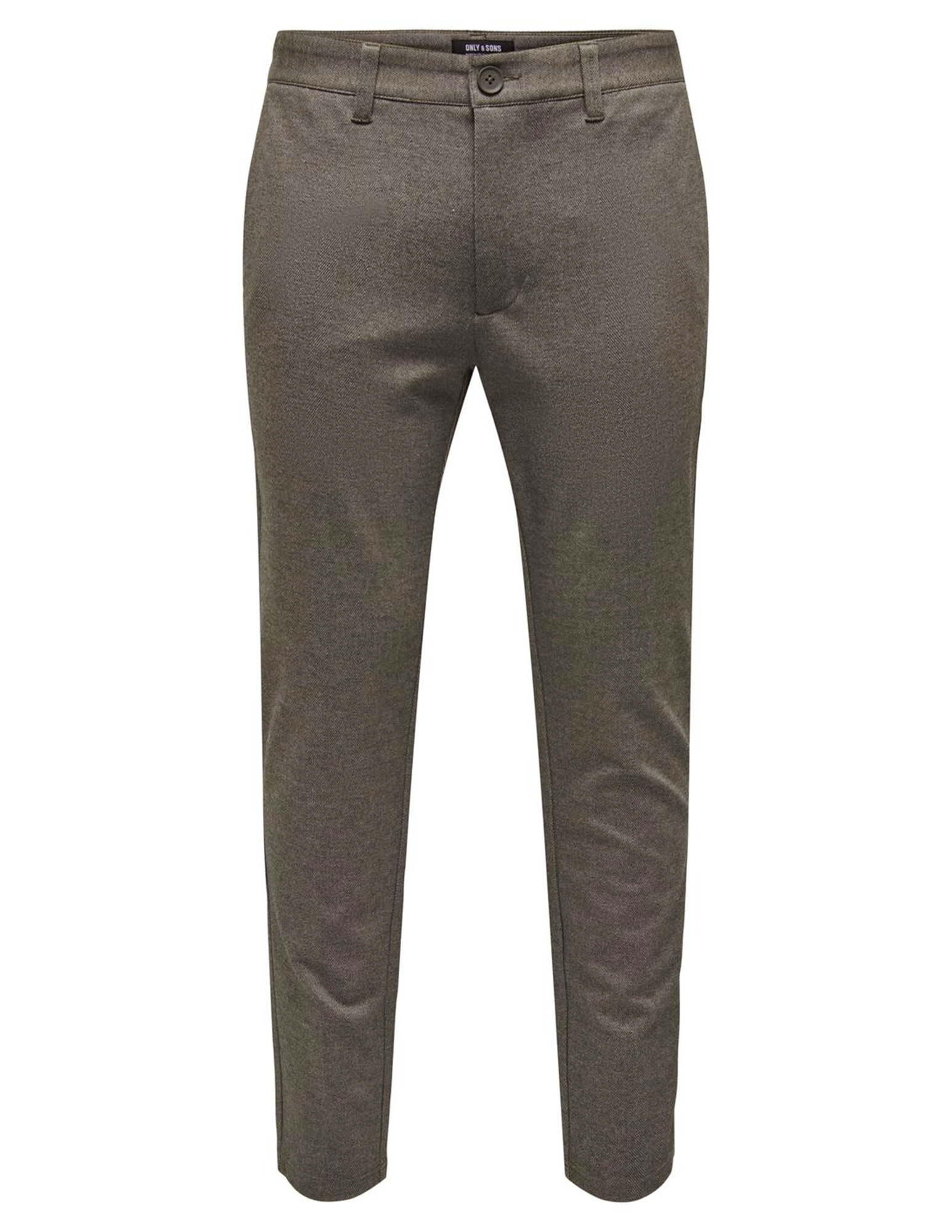 ONLY & SONS Mark pants herringbone 22022911 Midden bruin