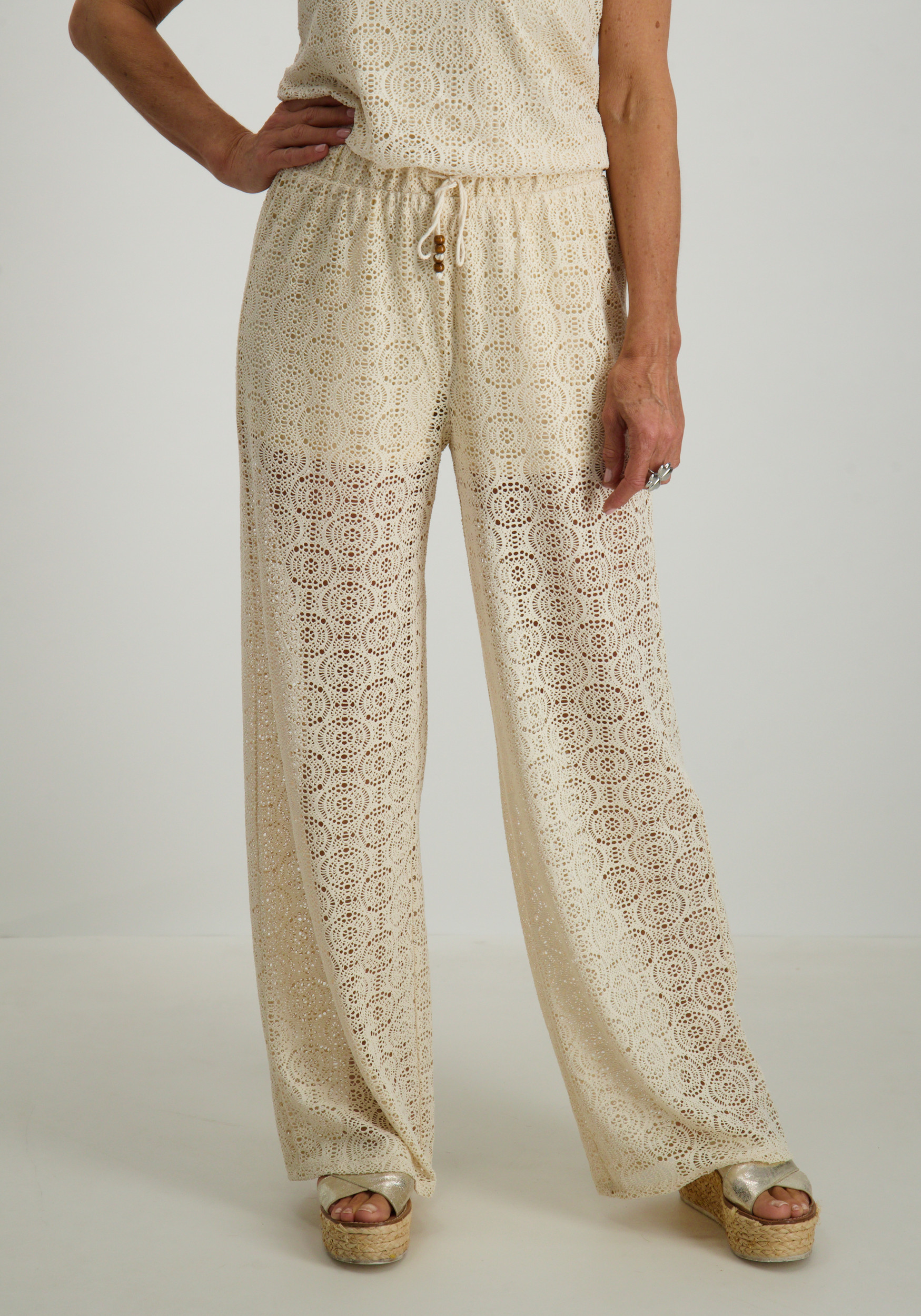 Vero moda Broek Maya 10325044 Beige