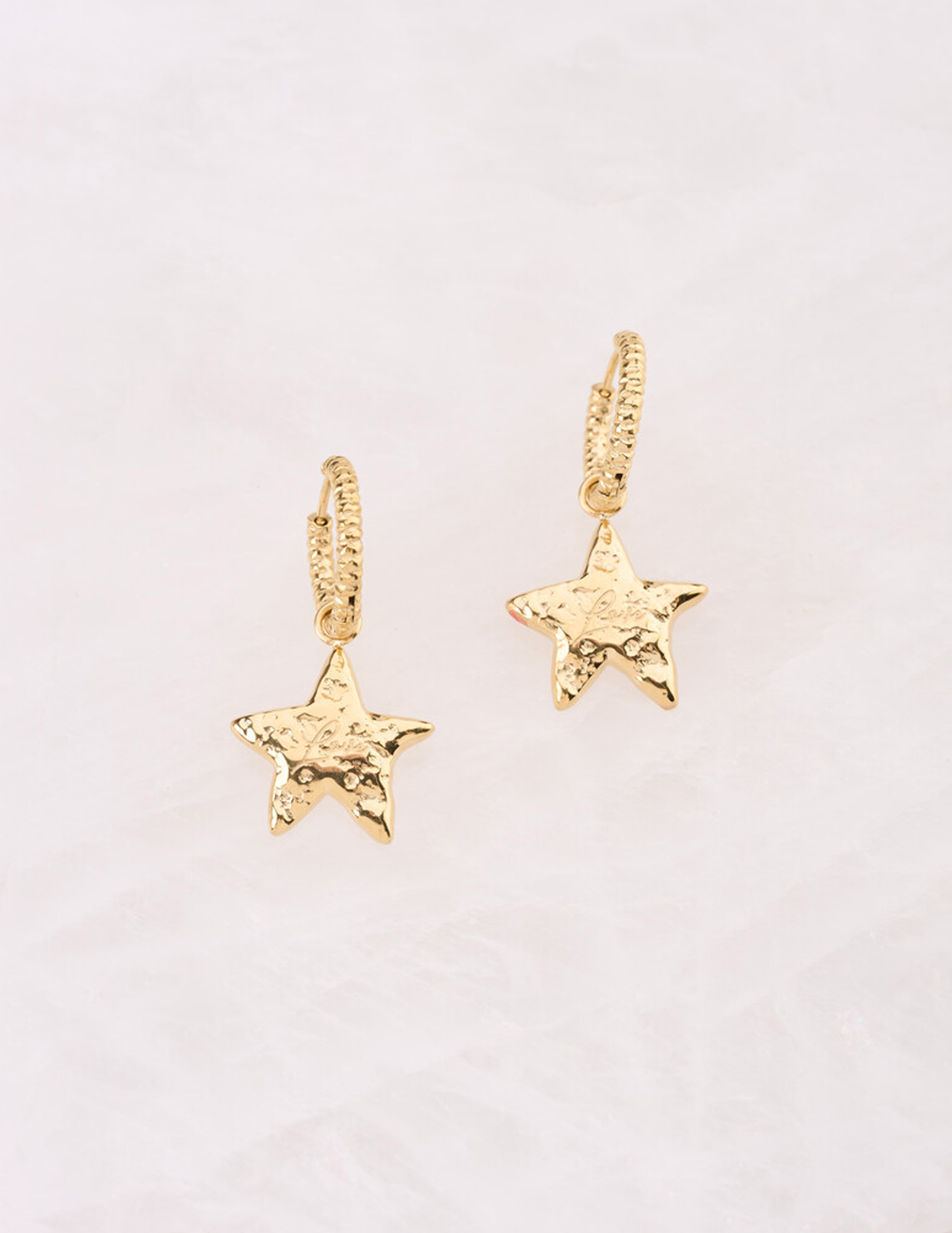 My Jewellery Bold oorringen met ster MJ14315 Goud