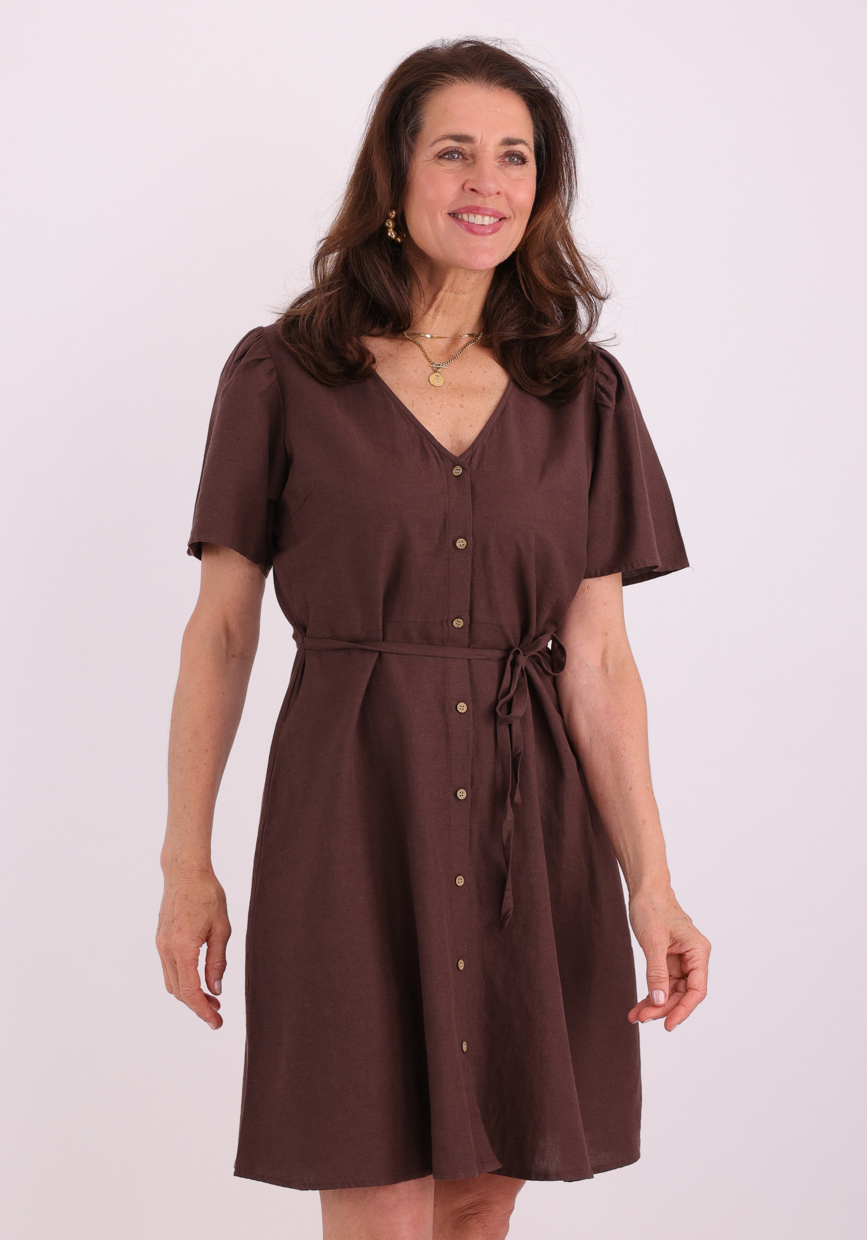 ONLY Jurk Vita 15317914 Donker bruin