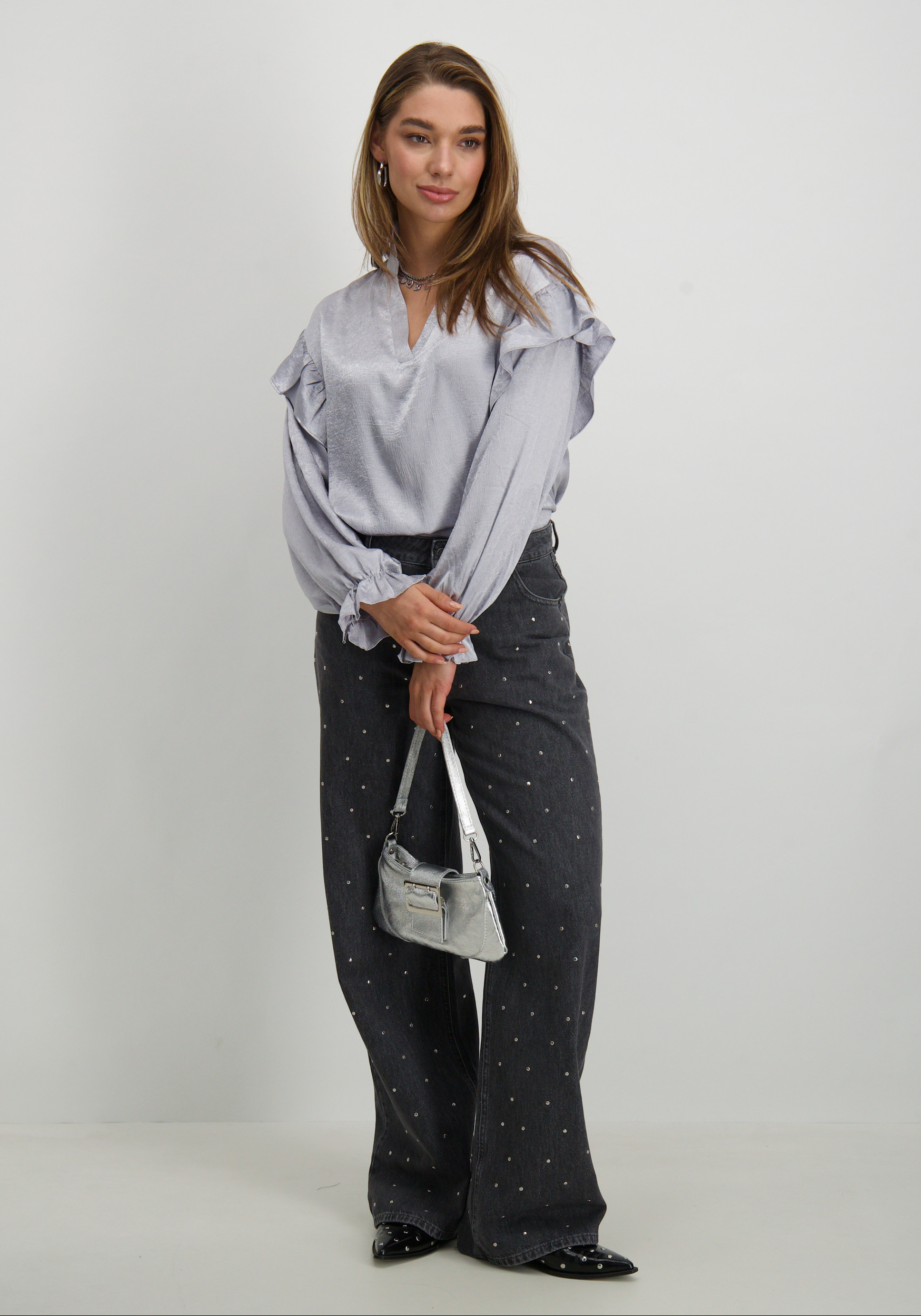 Amaya Amsterdam Blouse Elena Grijs