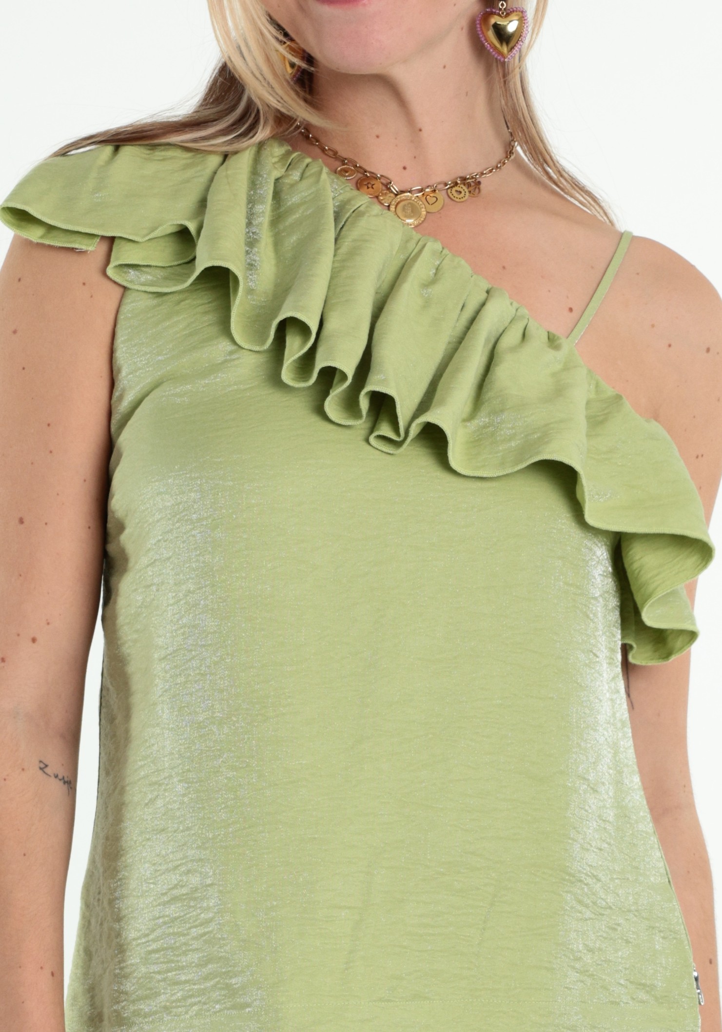 Jansen Amsterdam Top VIE SS26.4 Groen