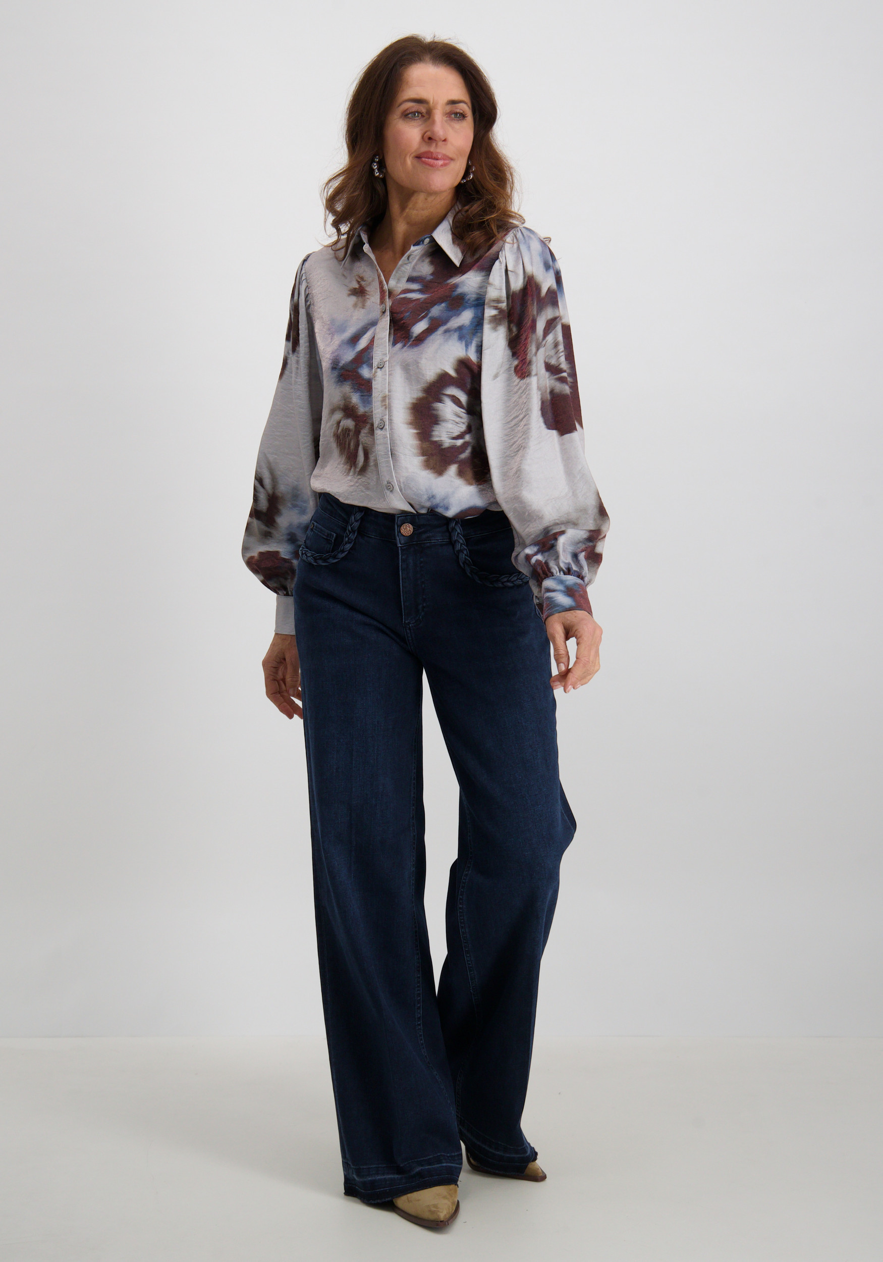 Geisha Blouse 53936-20 Grijs