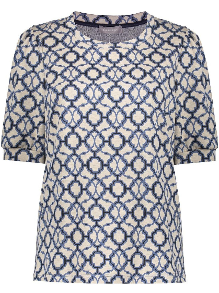 Geisha Top 53160-70 Blauw