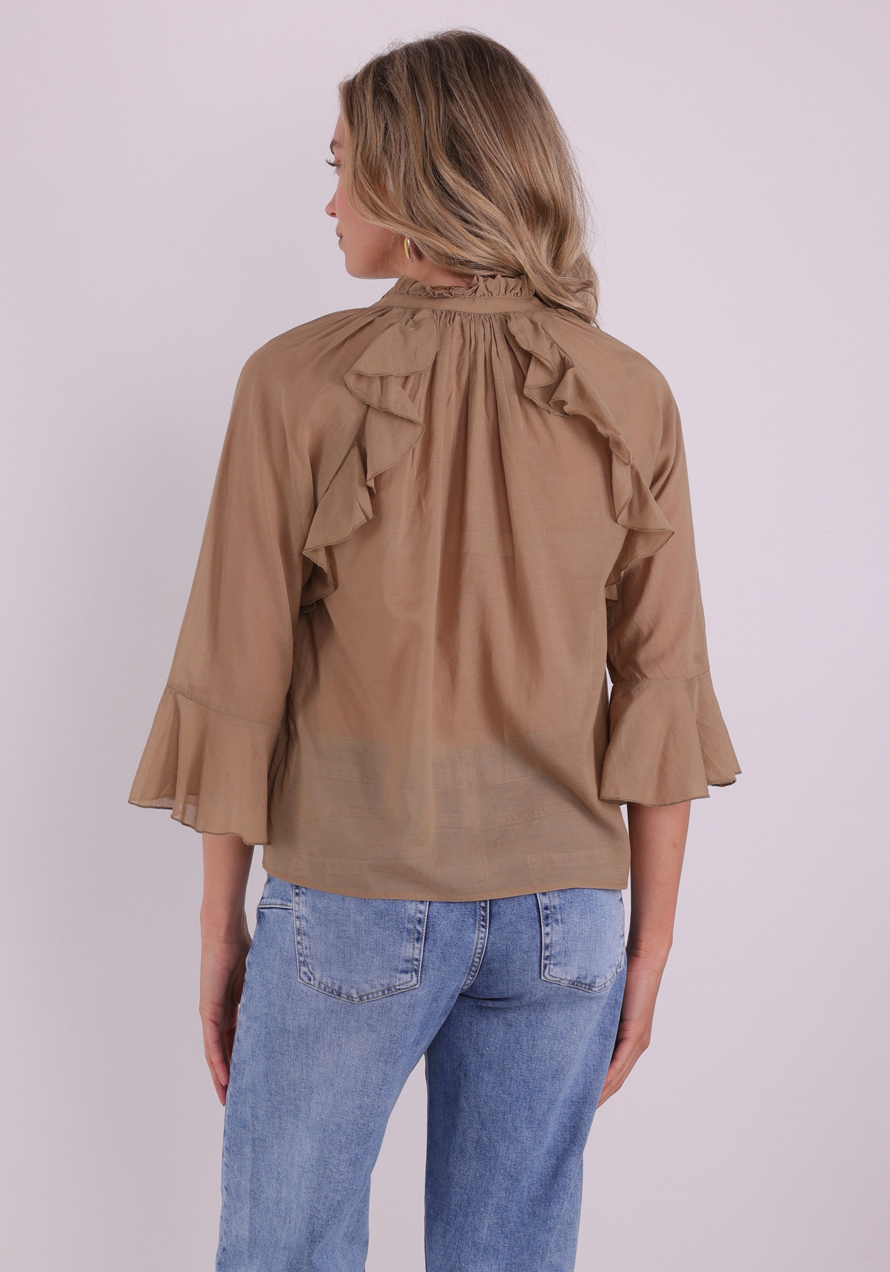 Kaffe Clothing Blouse Flora 10511480 Licht bruin