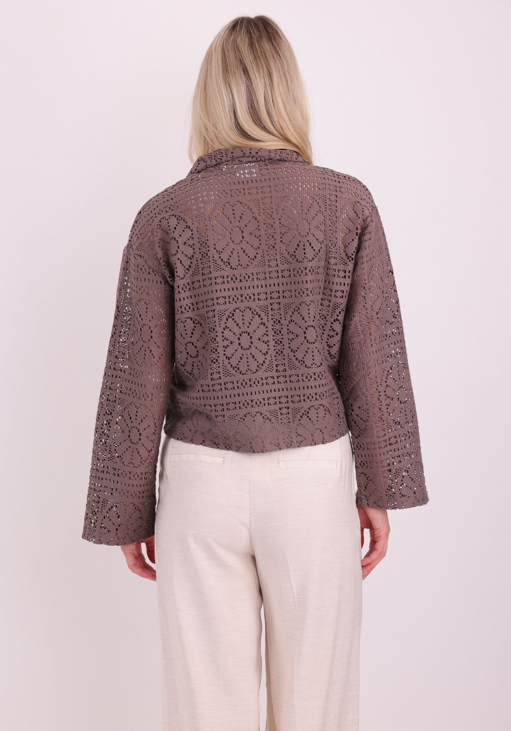 Vila Blouse Merinda 14105211 Bruin
