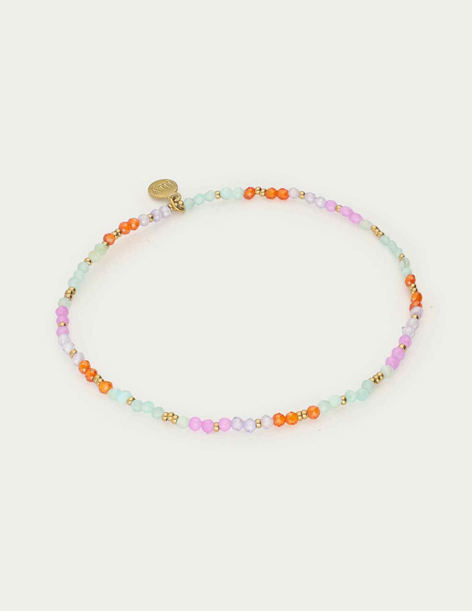 My Jewellery Botanical armband met blauwe kralen MJ13773 Goud