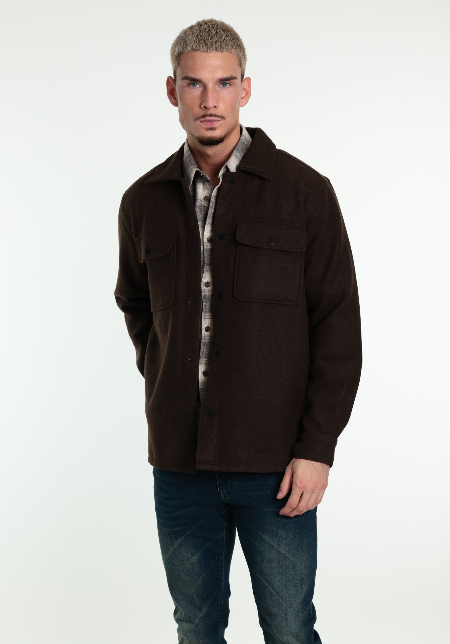ONLY & SONS Overshirt Ash 22023564 Bruin