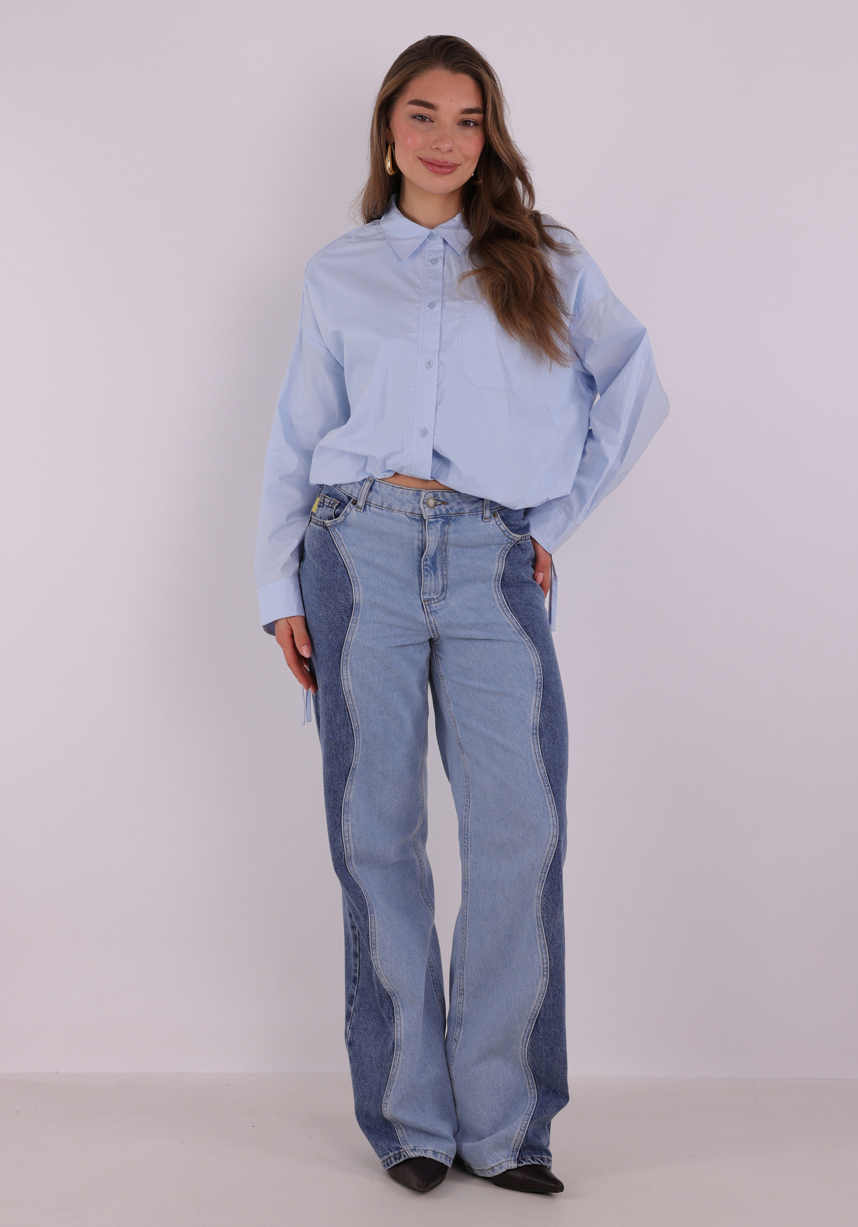 Aaiko BV Blouse Mikki MIKKIE CO 538 Licht blauw