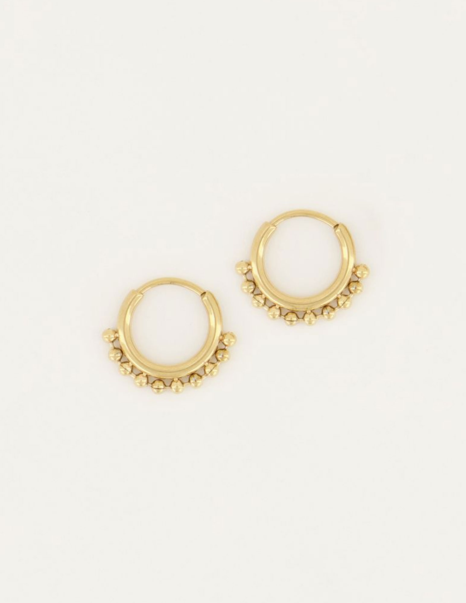 My Jewellery Oorringen bolletjes klein  MJ05097 Goud