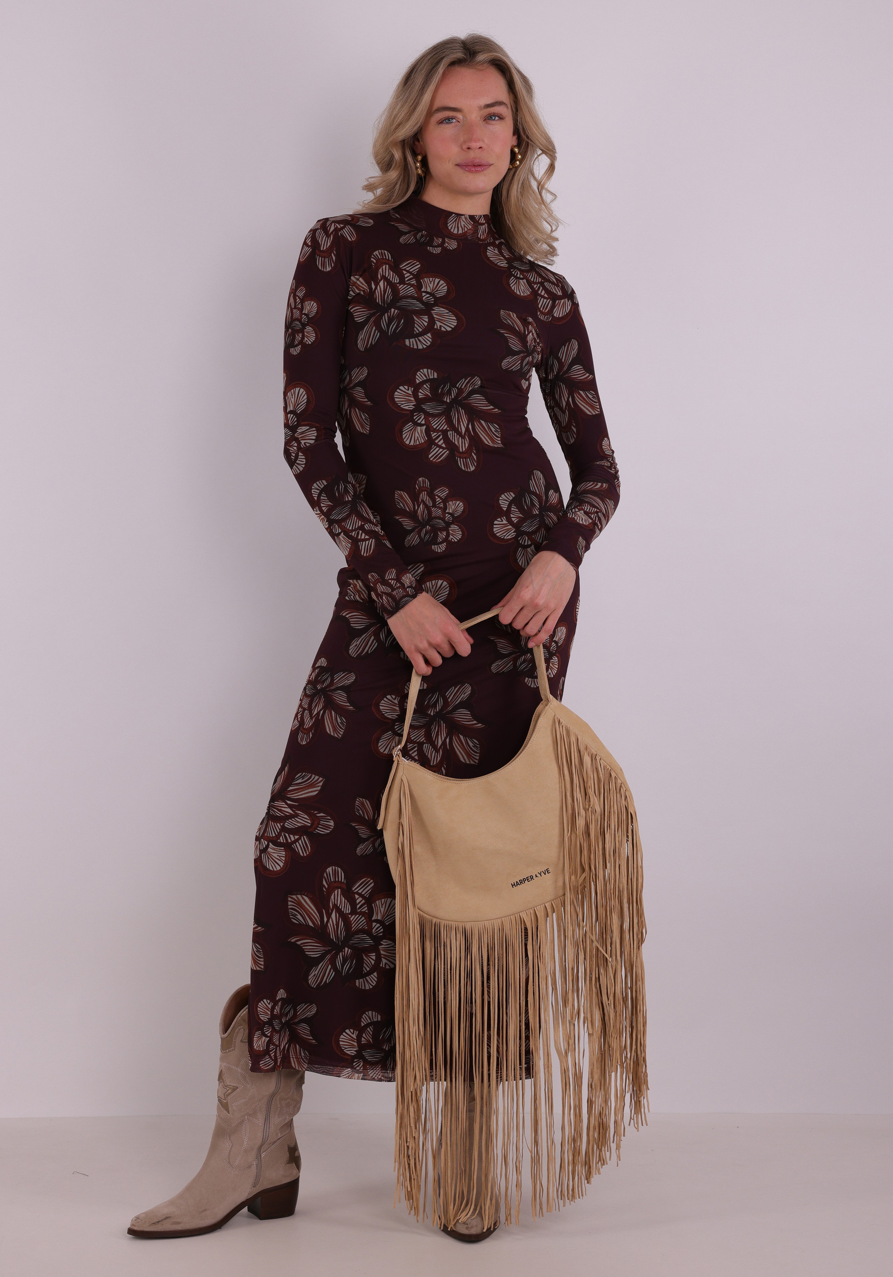 Harper & Yve Jurk Jessie SS6T901 Donker Paars