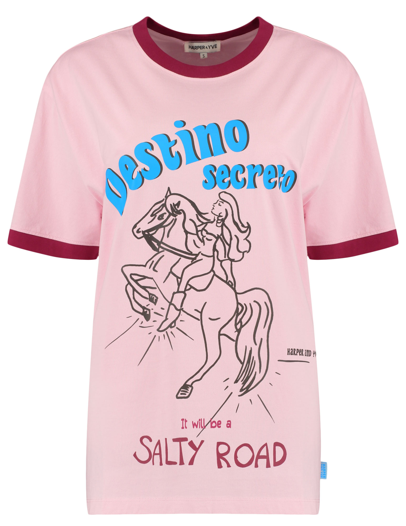 Harper & Yve T-shirt Destinosecreto SS6Y302 Rose