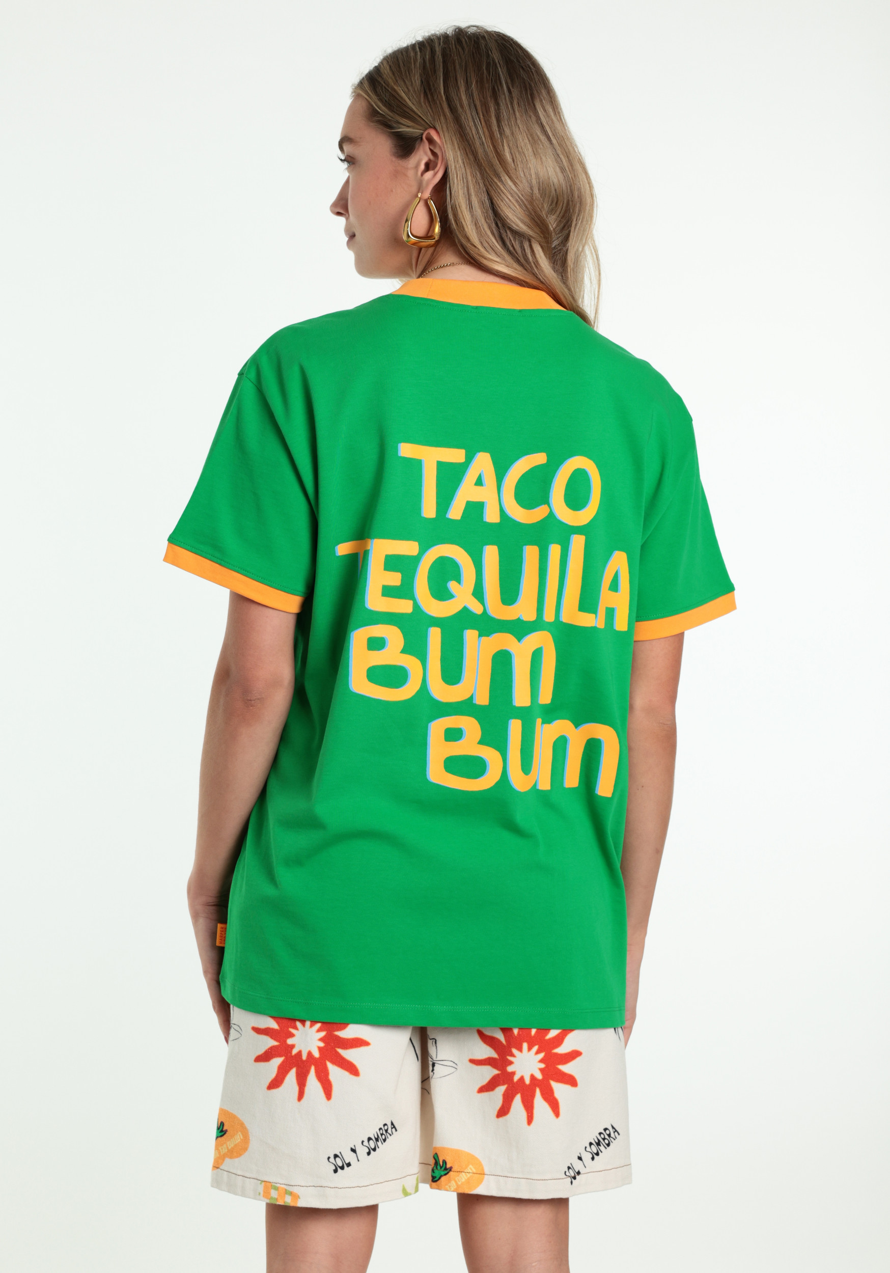 Harper & Yve T-shirt Bum Bum HS6Y300 Groen