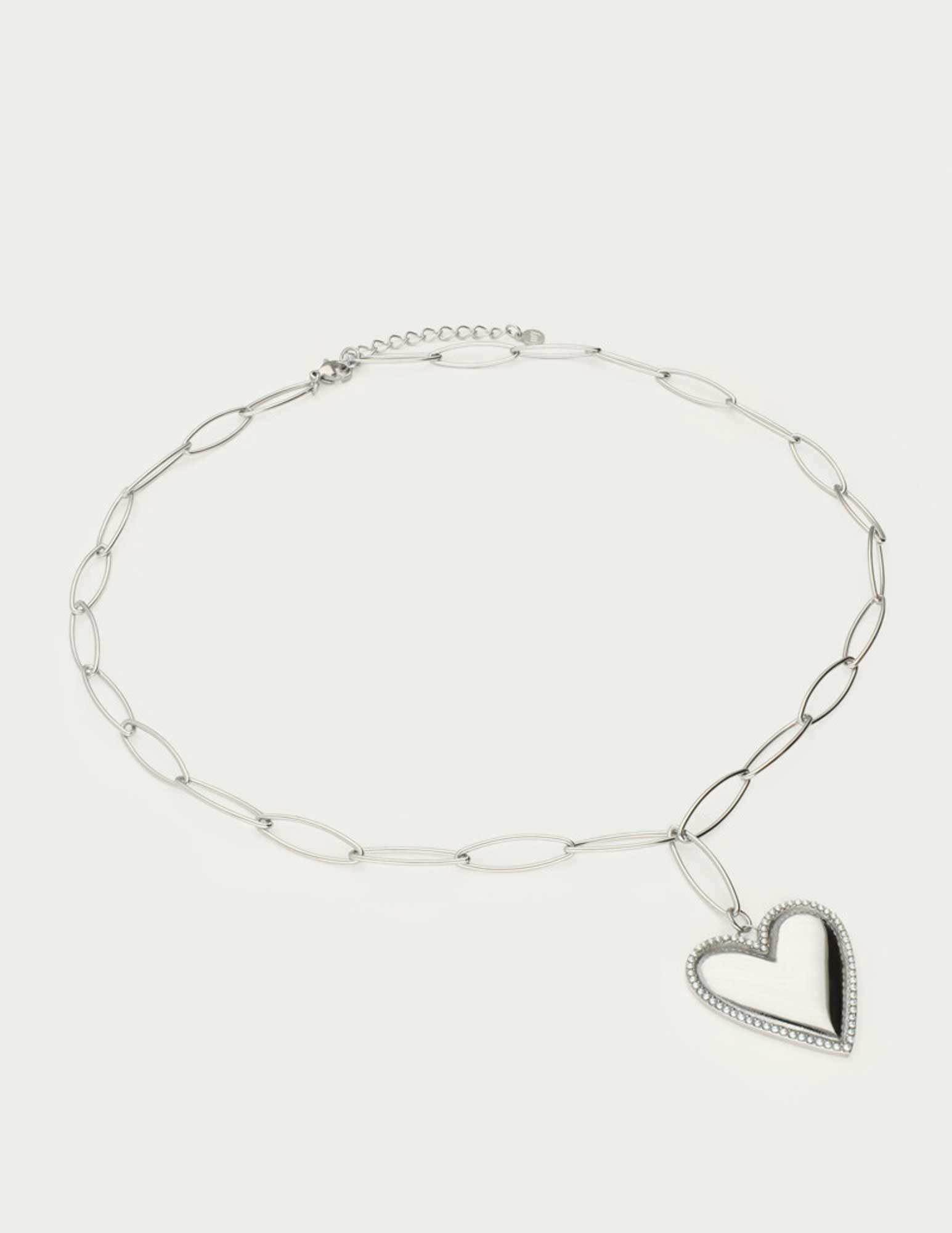 My Jewellery Heart pearls chain ketting MJ13060 Zilver