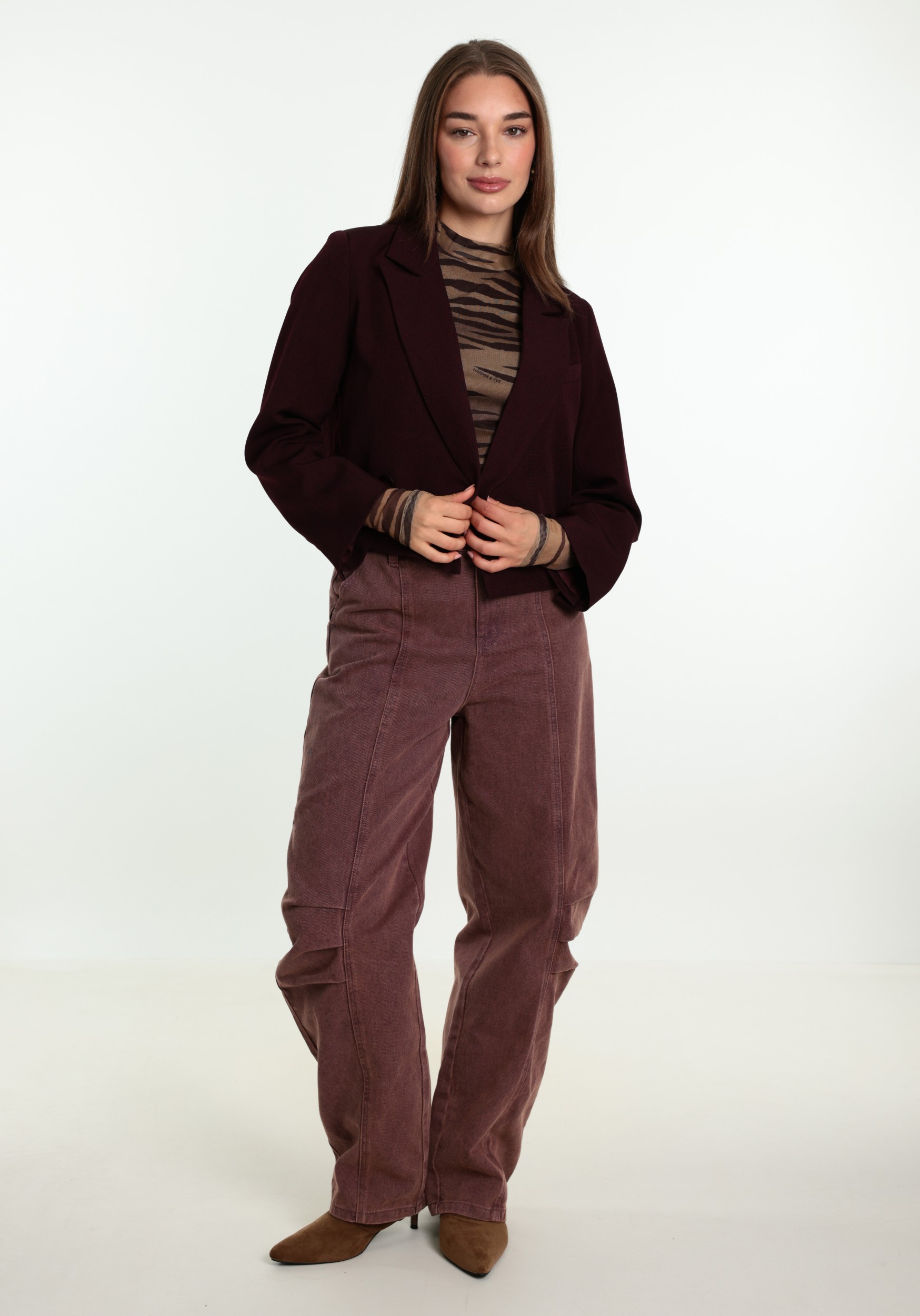 Studio Amaya Jeans Rift Rift Bordeaux