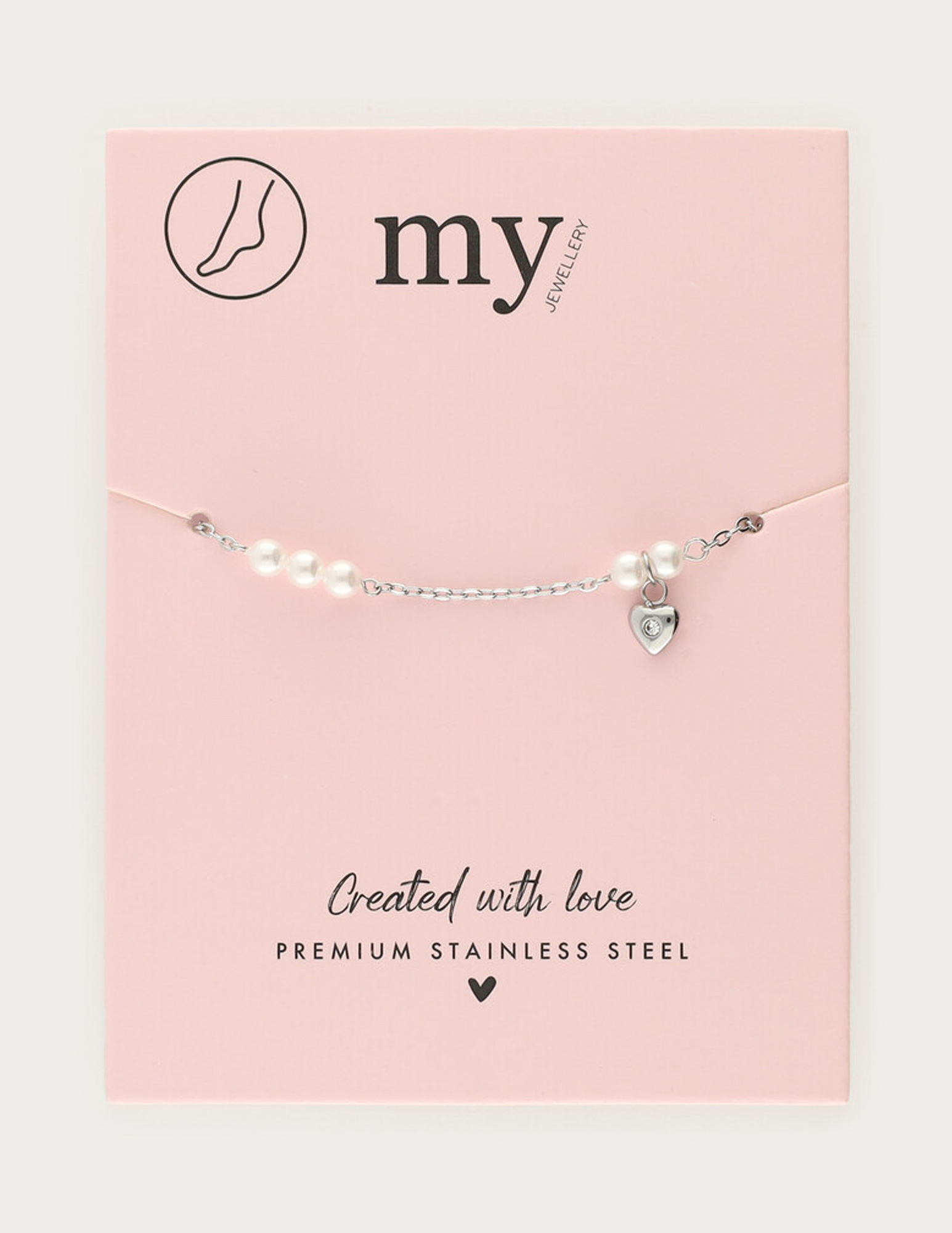 My Jewellery Enkelbandje zoetwaterparels MJ12912 Zilver