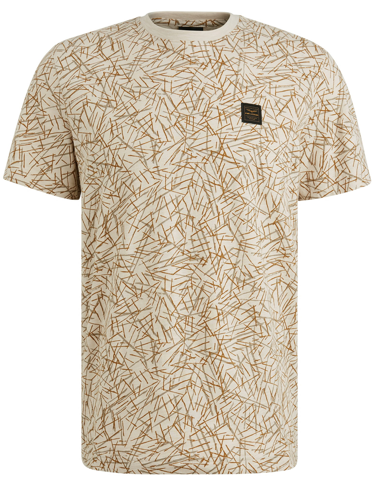 PME Legend T-shirt all-over print PTSS2506553 Ecru