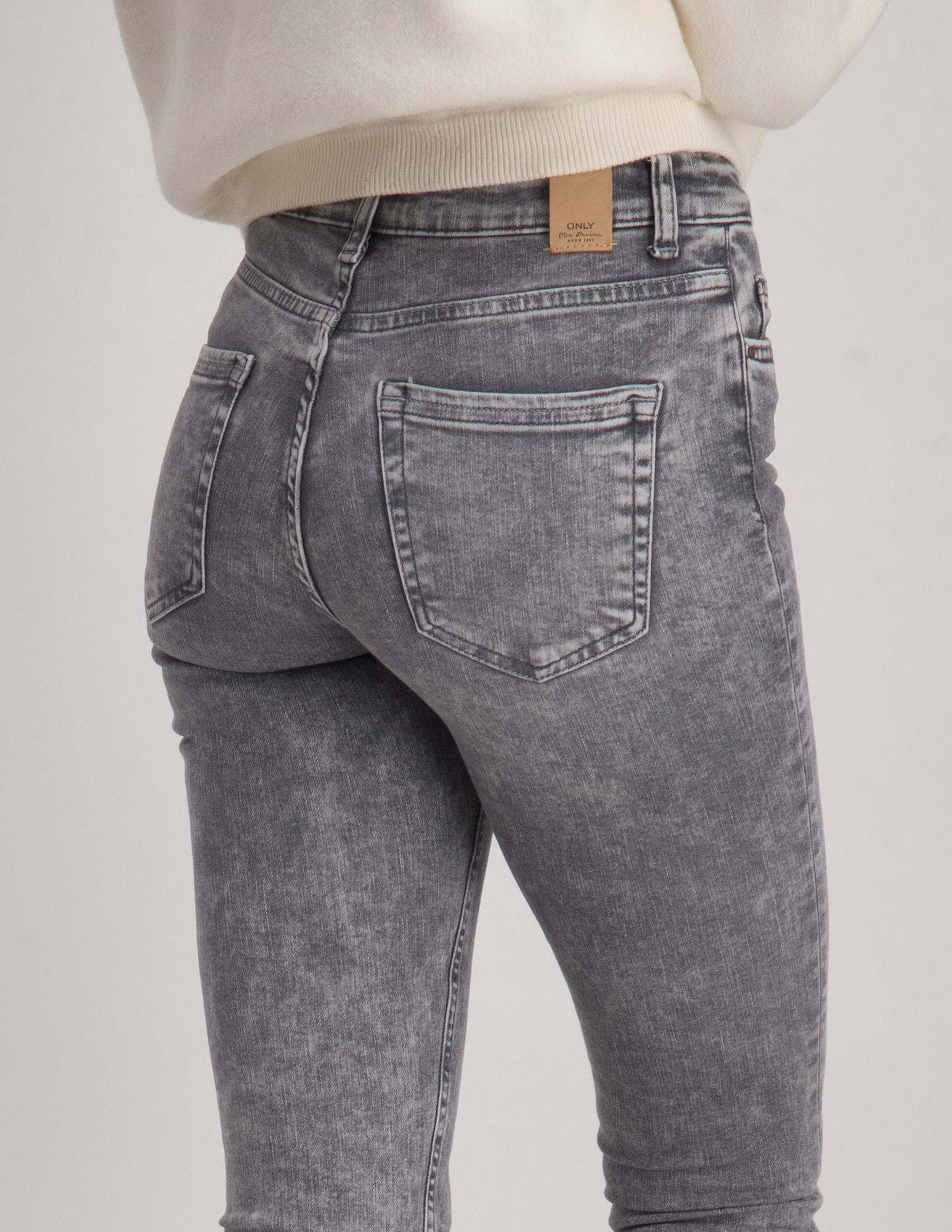 Only Skinny jeans Blush Life 15245366 Licht grijs