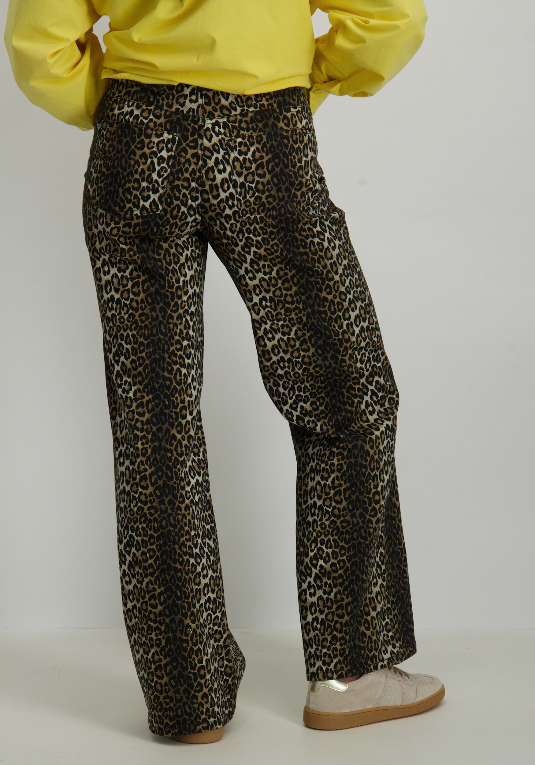 Only Broek Madison Leopard 15340798 Bruin