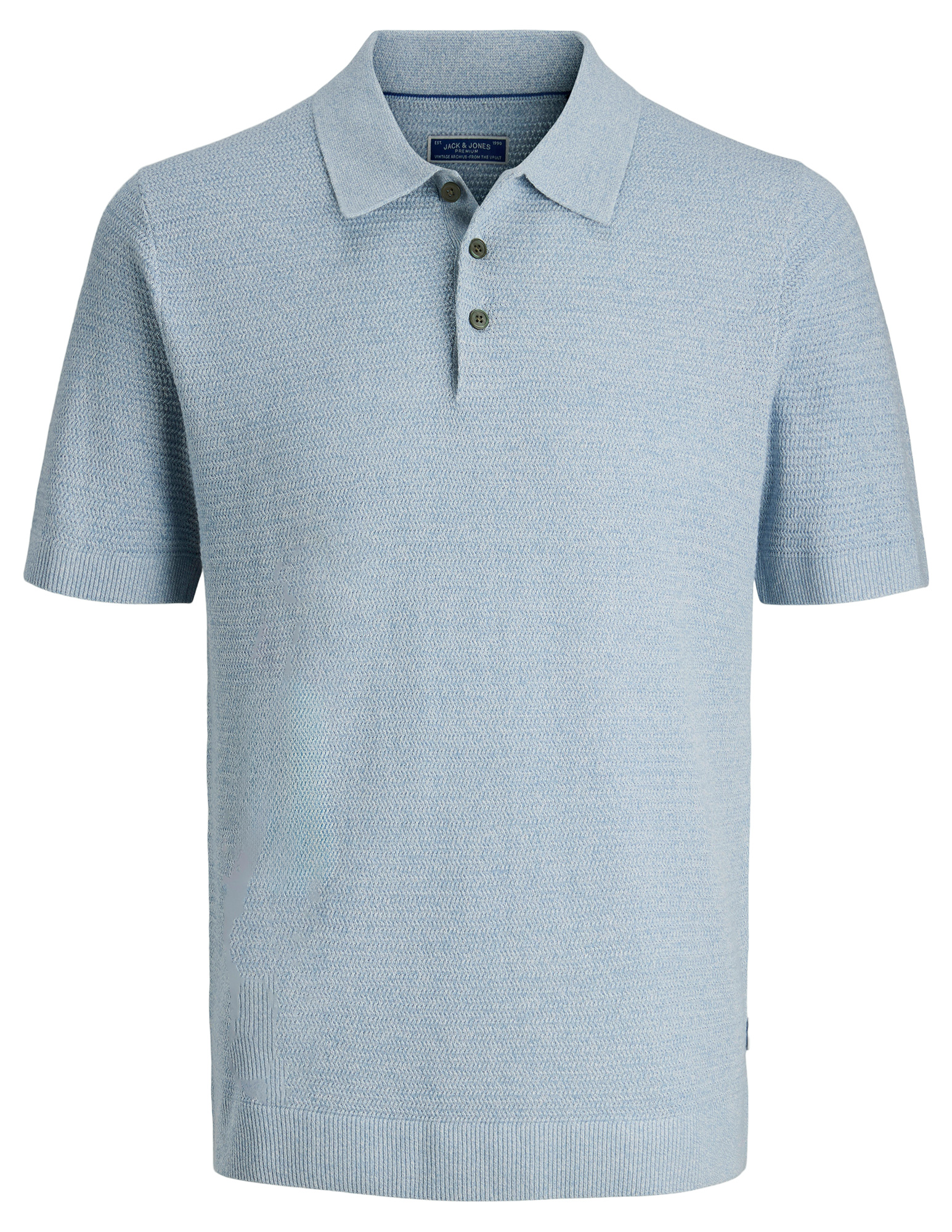 JACK & JONES Polo Riley 12292034 Licht blauw