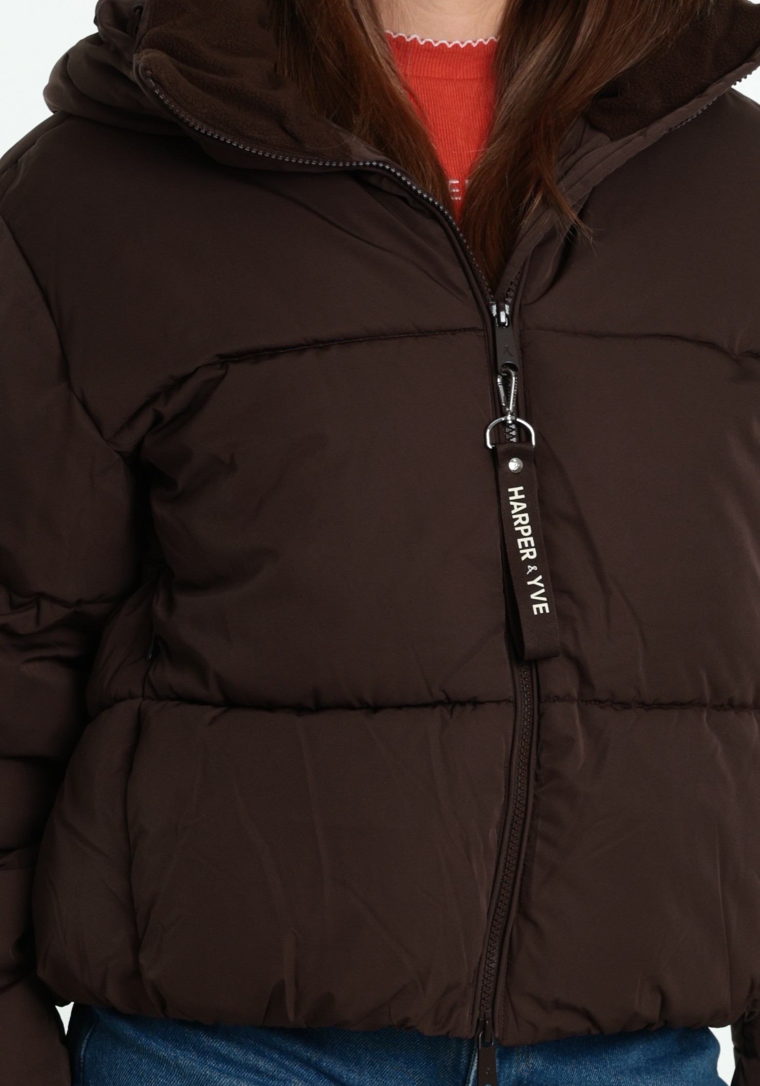 Harper & Yve Winterjas Ibby AW6N222 Donker bruin