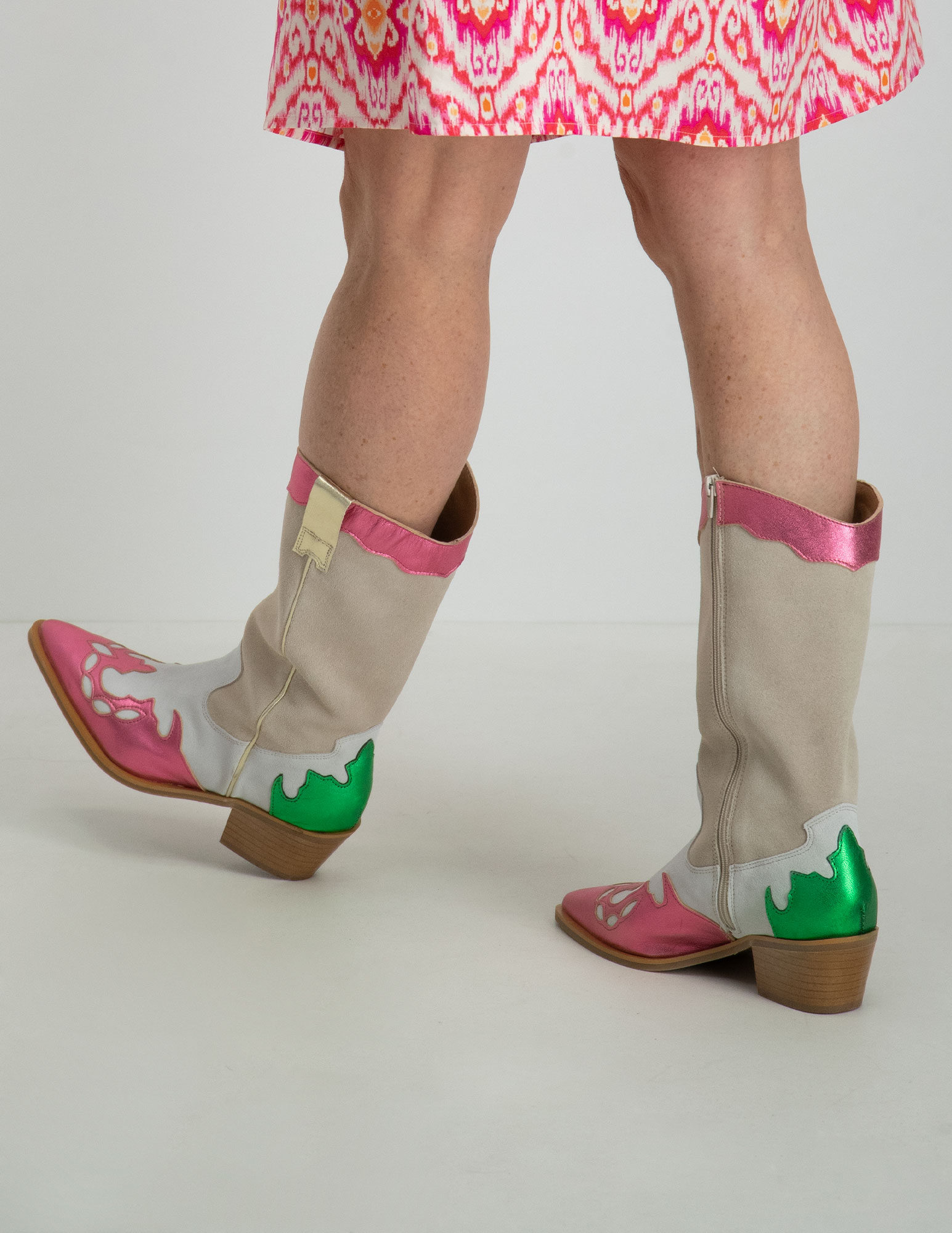 Dwars Cowboy laarzen Puglia Zand