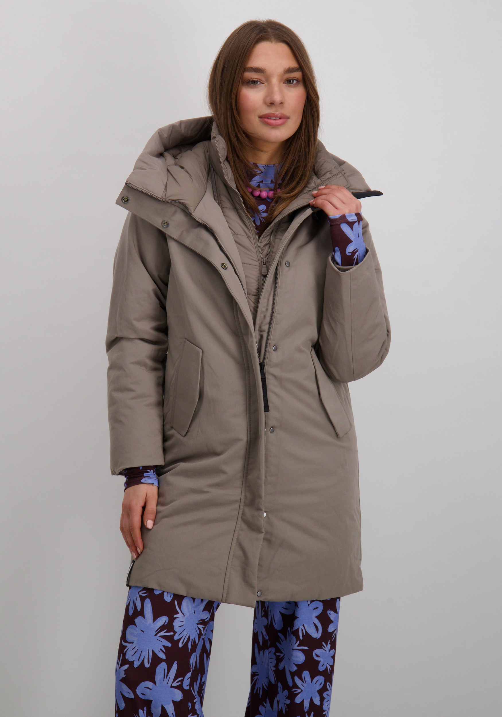 KHUJO Winterjas Wedelia 1031CO253 Taupe