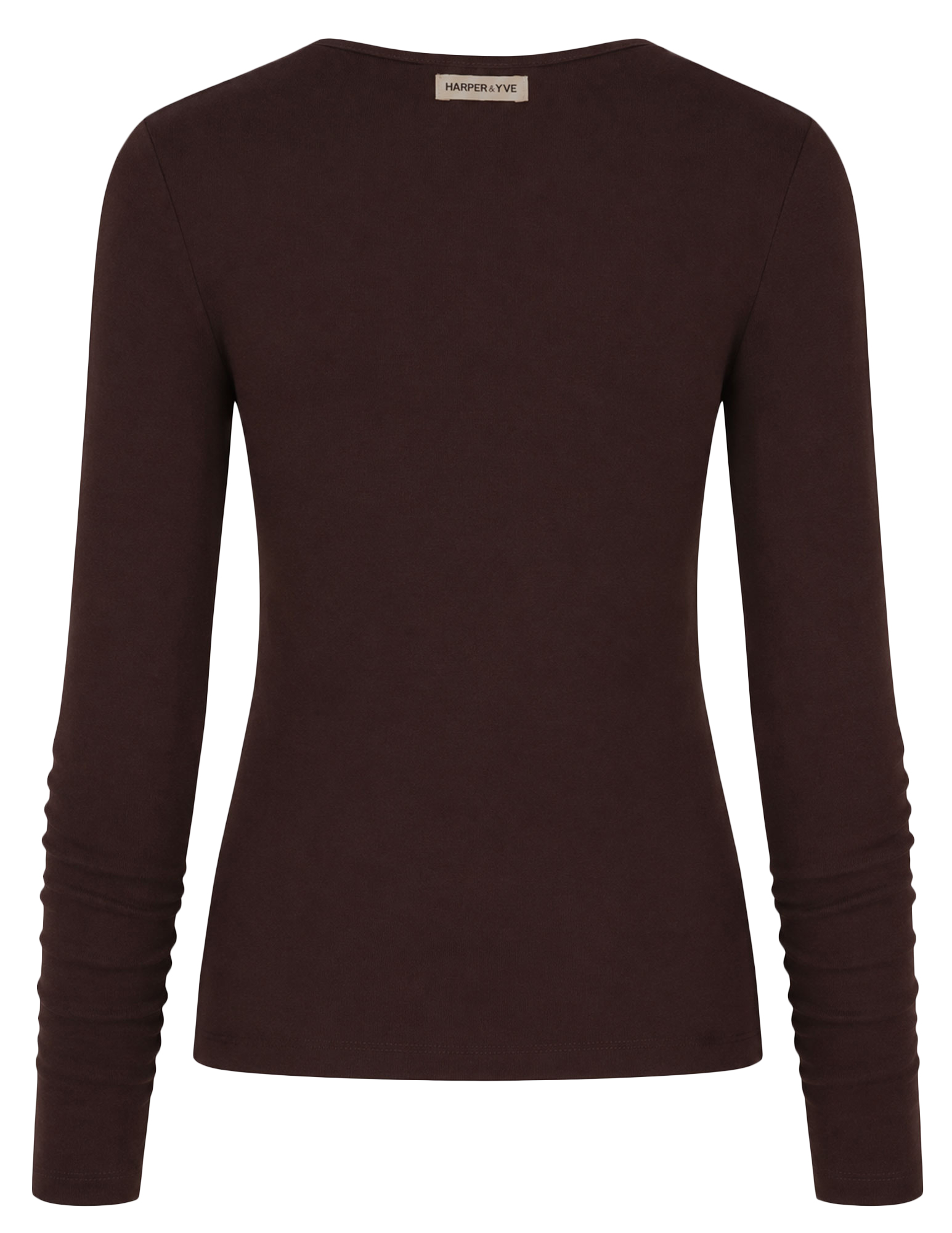 Harper & Yve Top Jason AW6P620 Donker bruin