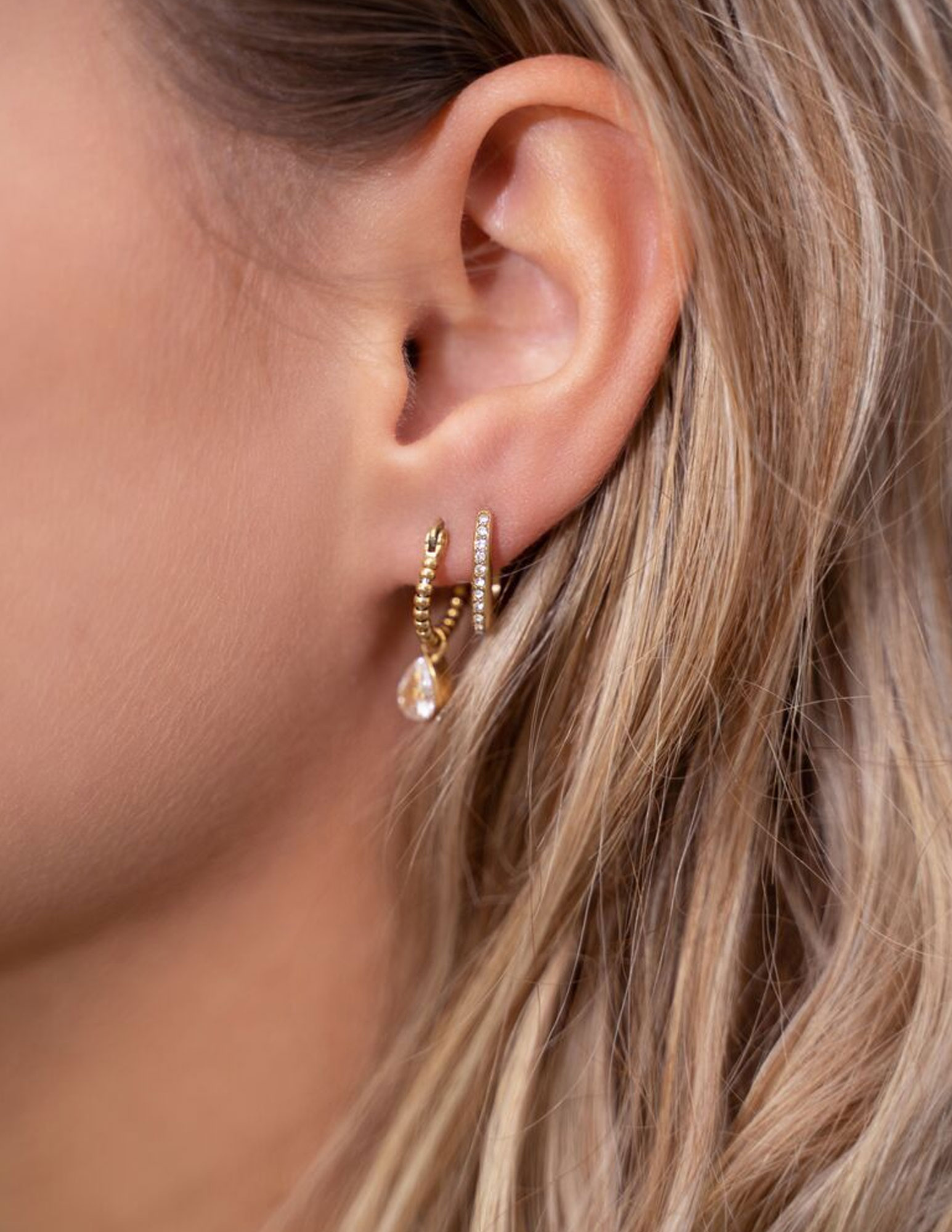 My Jewellery Oorbellen met steentjes MJ07486 Zilver