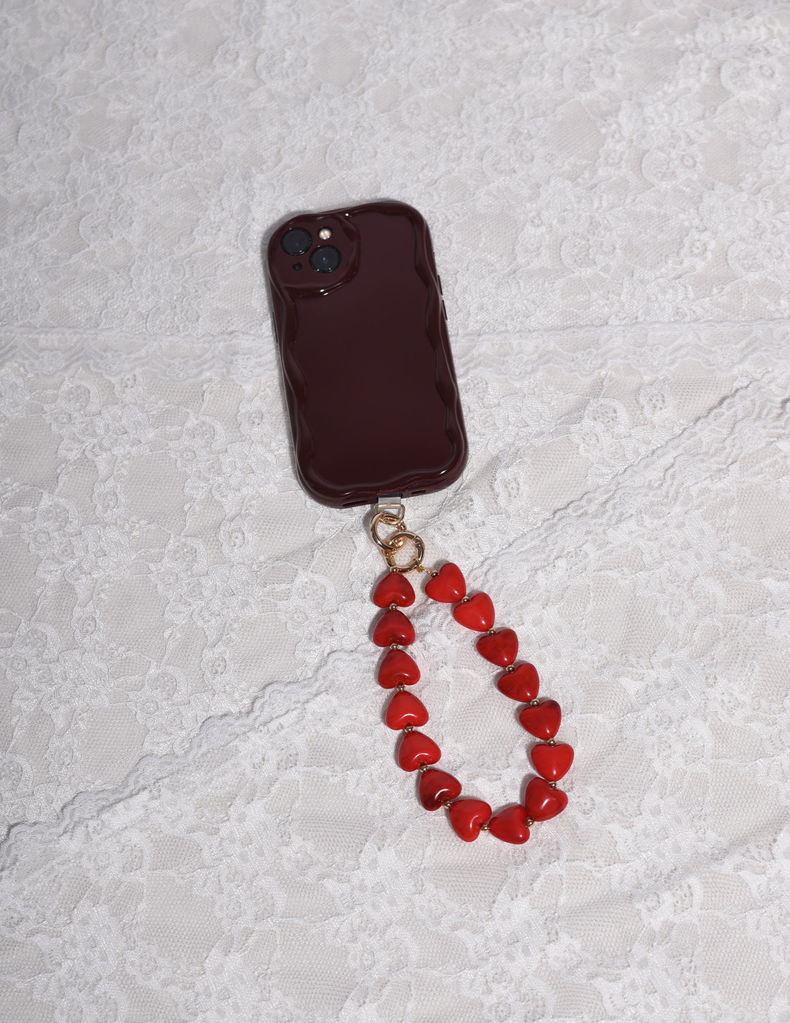 Be'Lieve Telefoonkoord Hearts 86120251029007 Rood