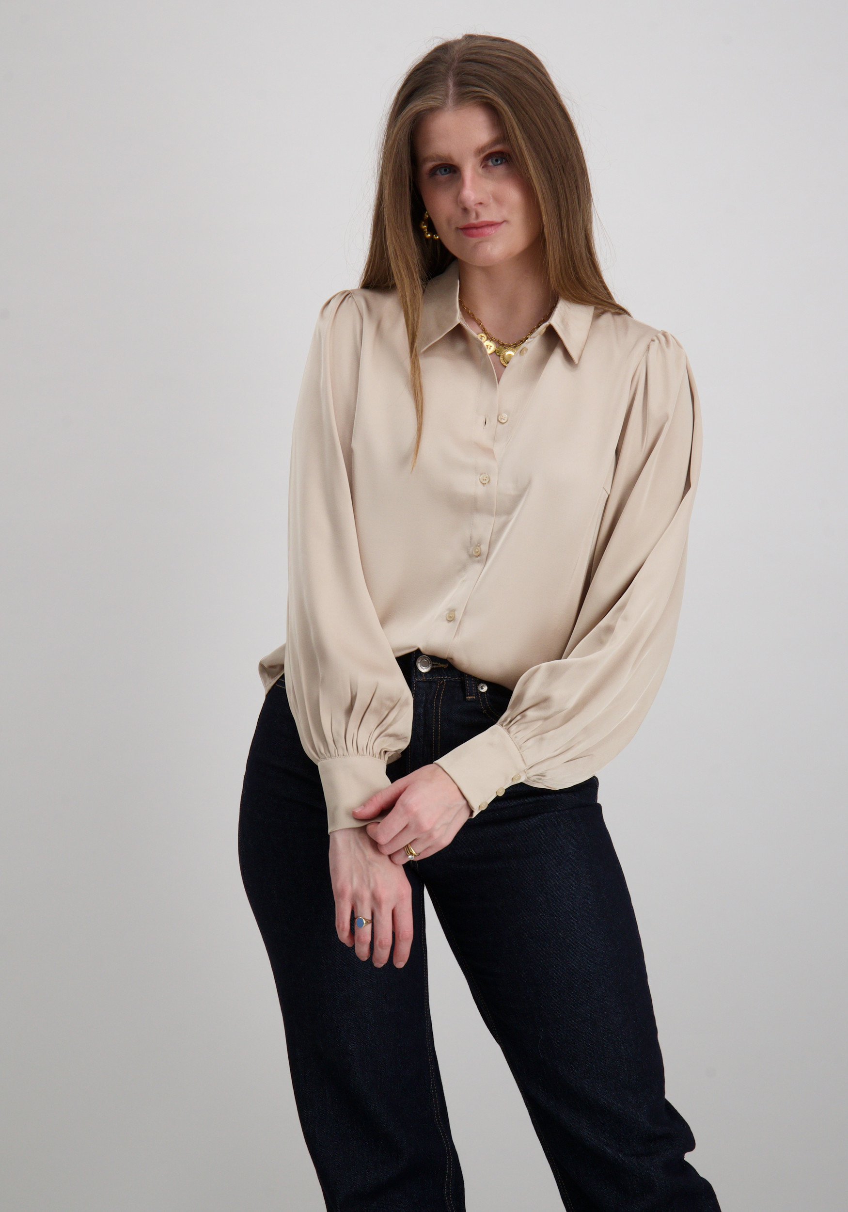 Vila Blouse Vienna ravenna 14107462 Zand
