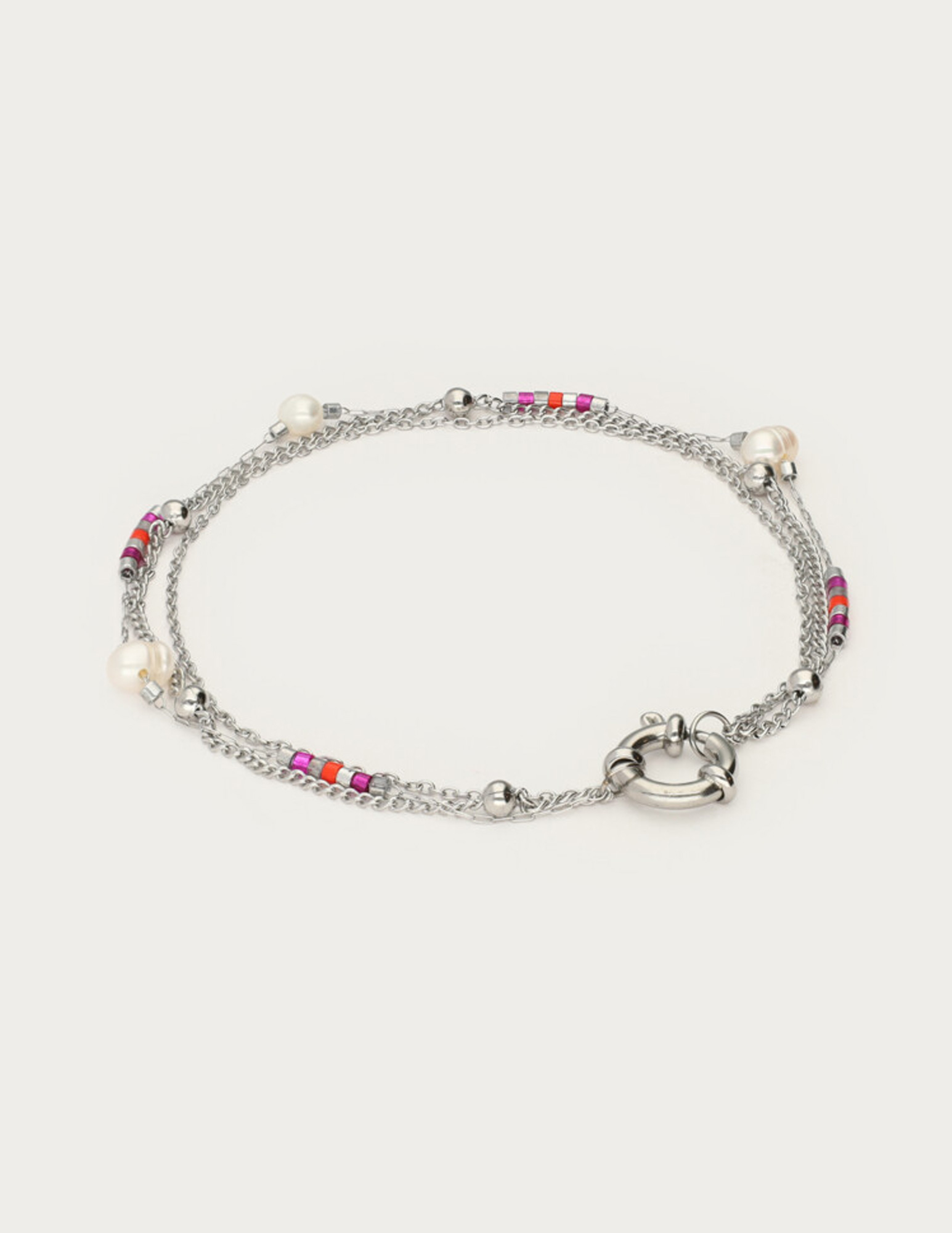 My Jewellery Sunrocks armband parels MJ12215 Zilver