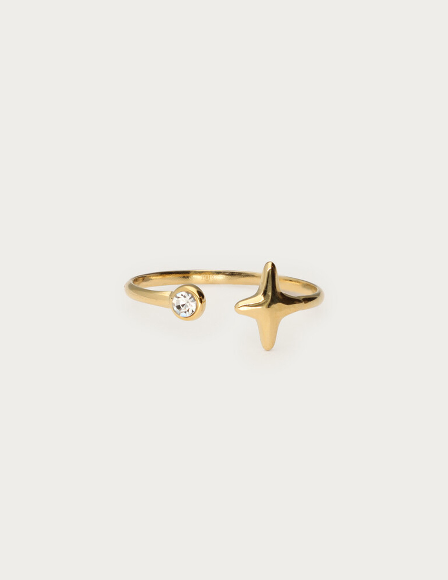 My Jewellery Ring met Poolster en strass MJ14827 Goud