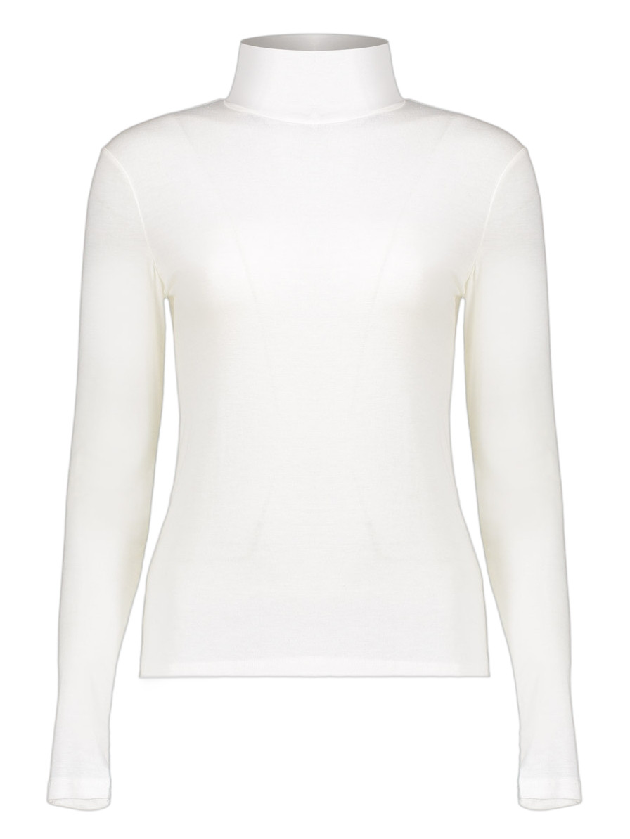 Geisha Top met col MONICA Wolwit-ecru