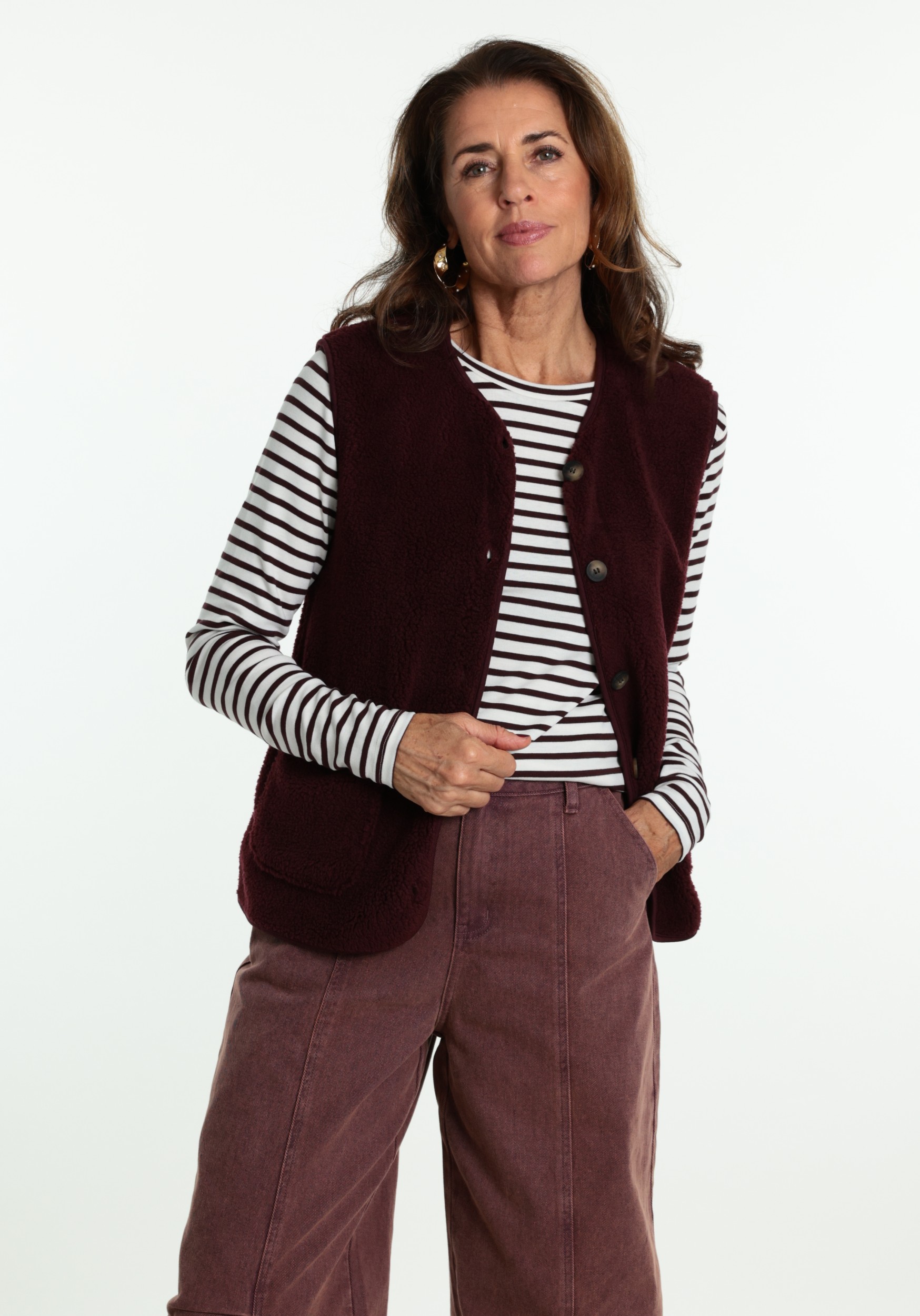 FREE|QUENT Gilet 207624 Bordeaux