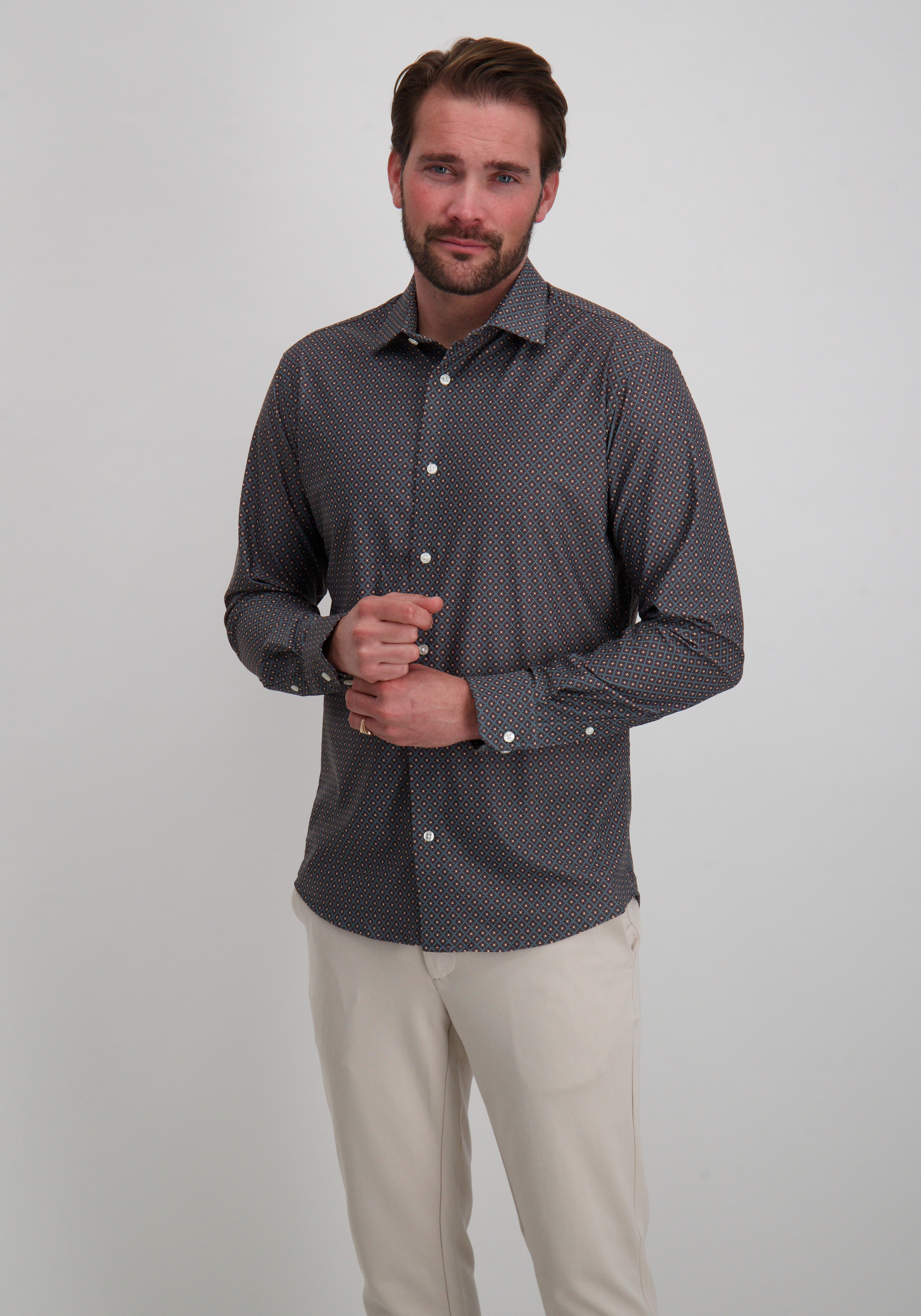 Jack & jones Overhemd Blaactive 12282199 Raf blauw