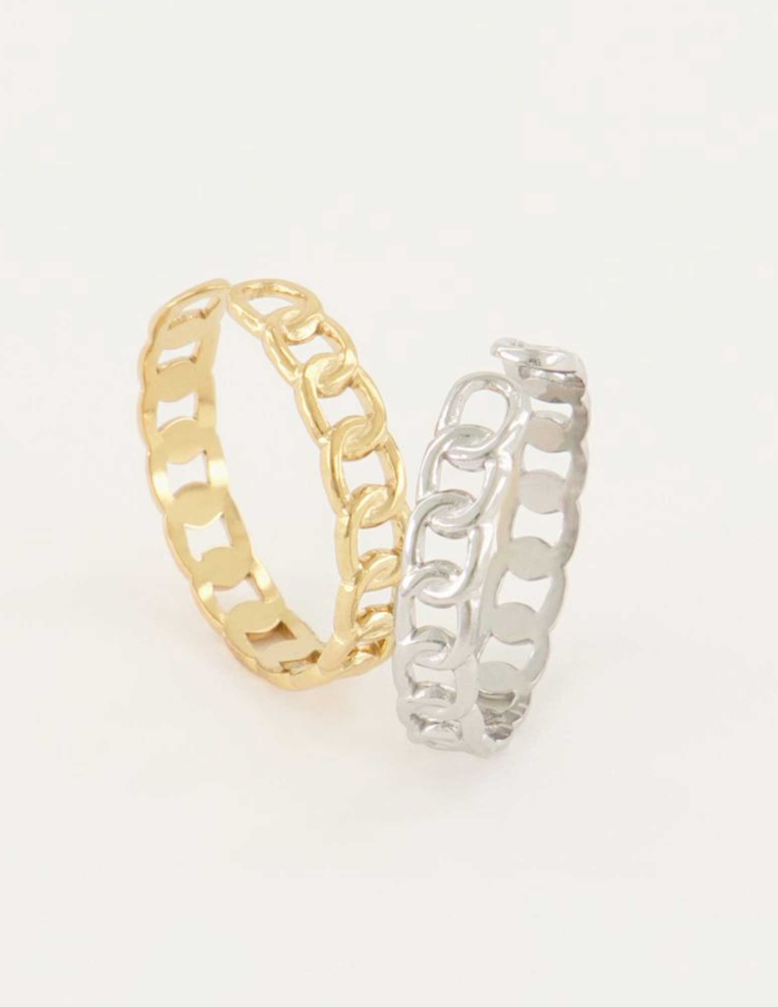 My Jewellery Ring schakels MJ04894 Goud