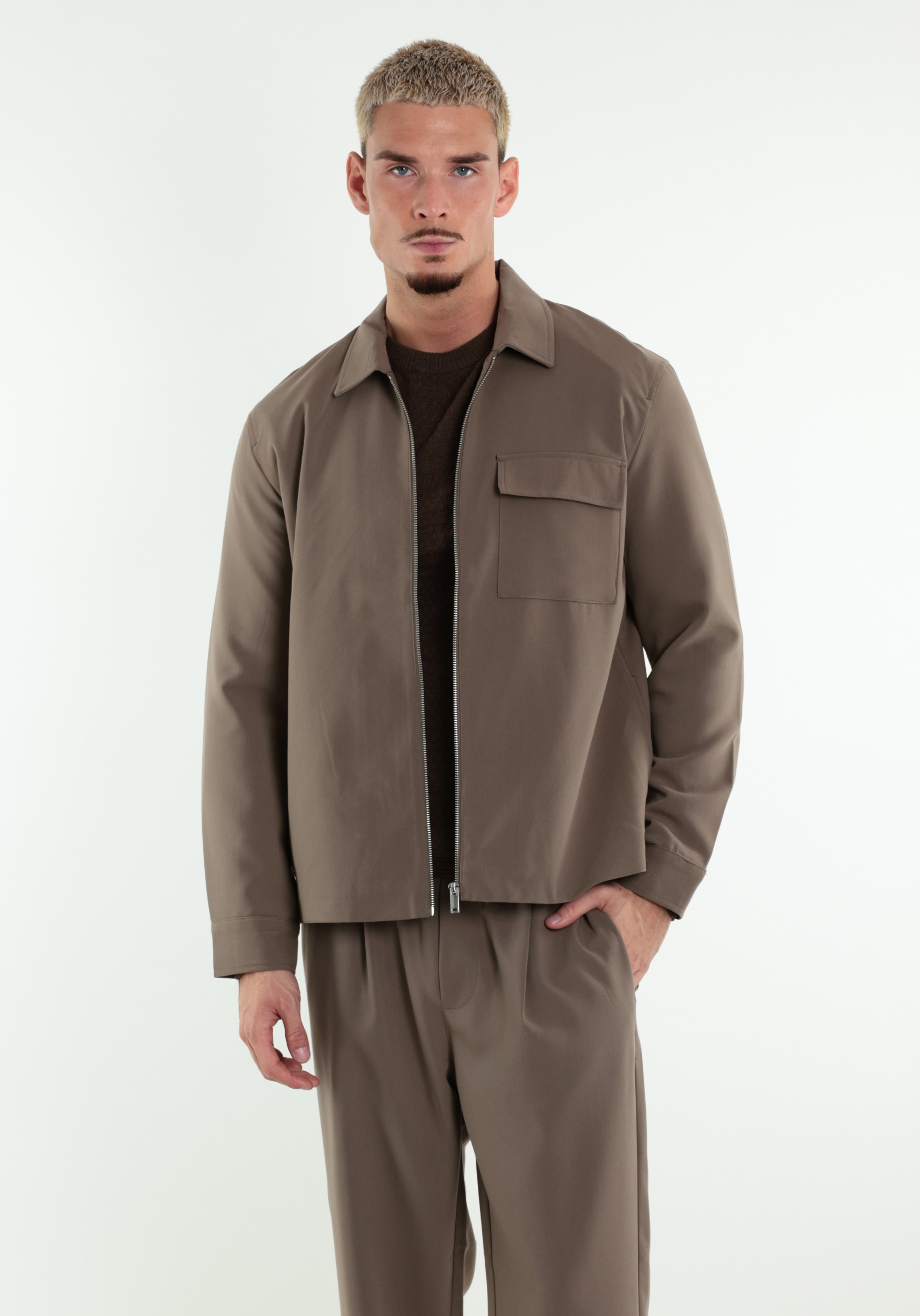 ONLY & SONS Overshirt Will 22038673 Taupe