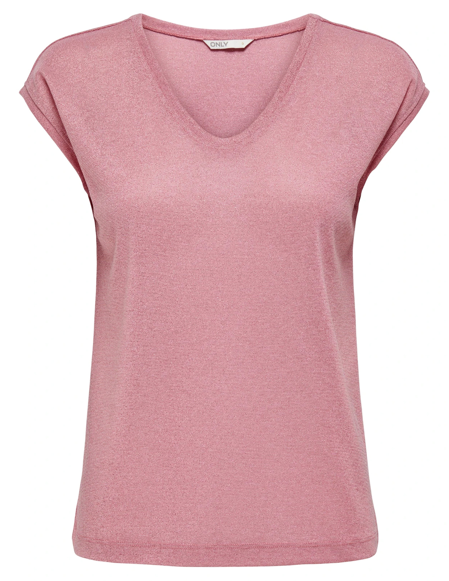 Only T-shirt Silvery lurex 15136069 Rose