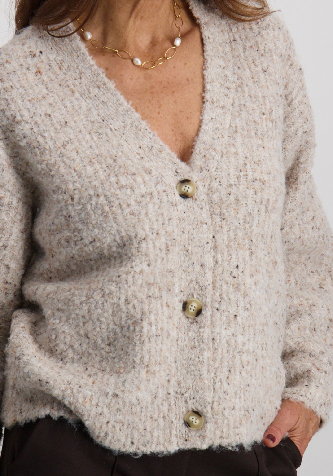 FREE|QUENT Vest Grsnemes 207384 Ecru