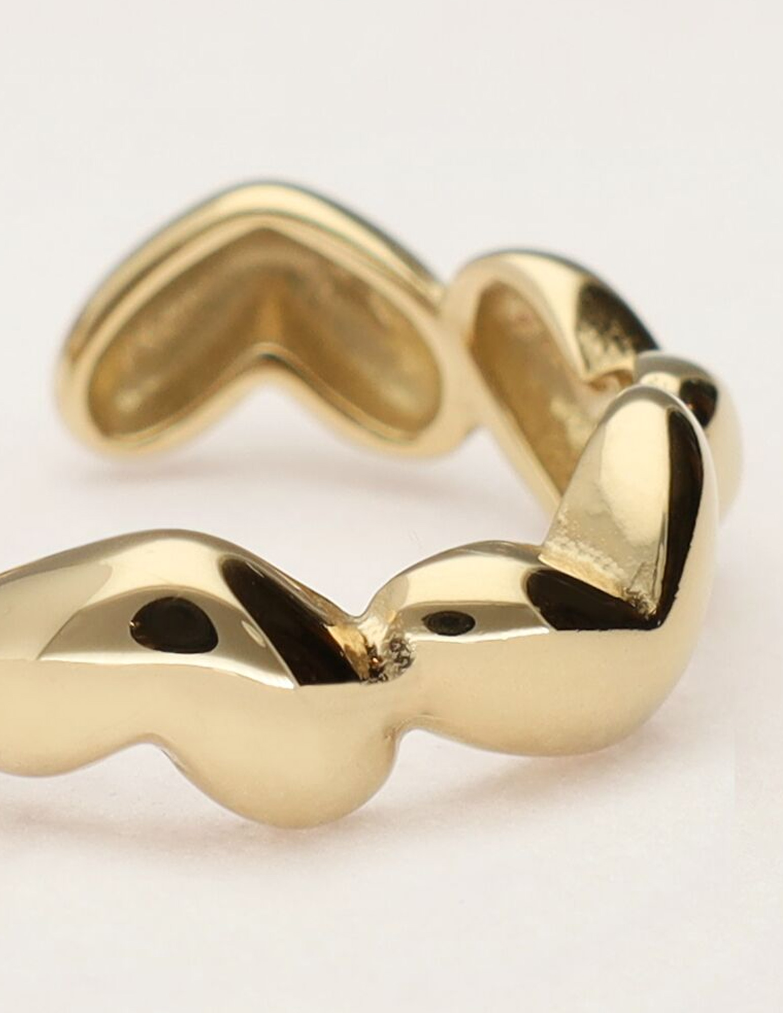 My Jewellery Oorringen met hartjes vorm MJ11400 Goud