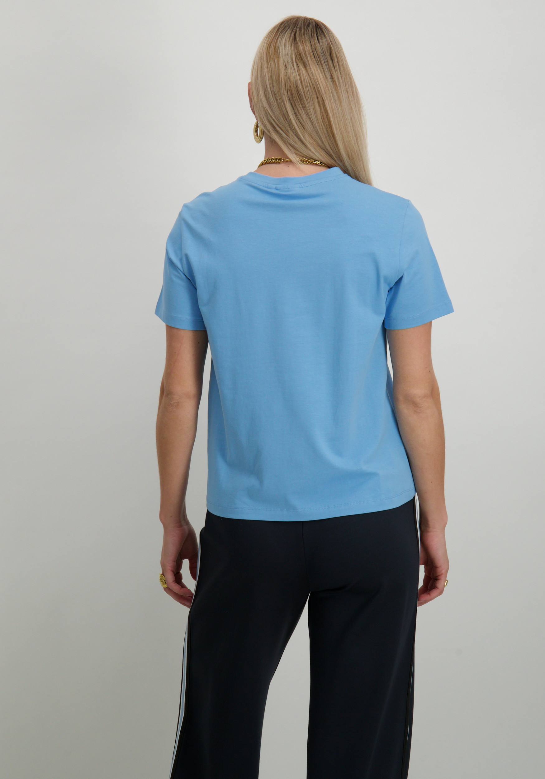 Vila T-shirt Nora 14103448 Licht blauw