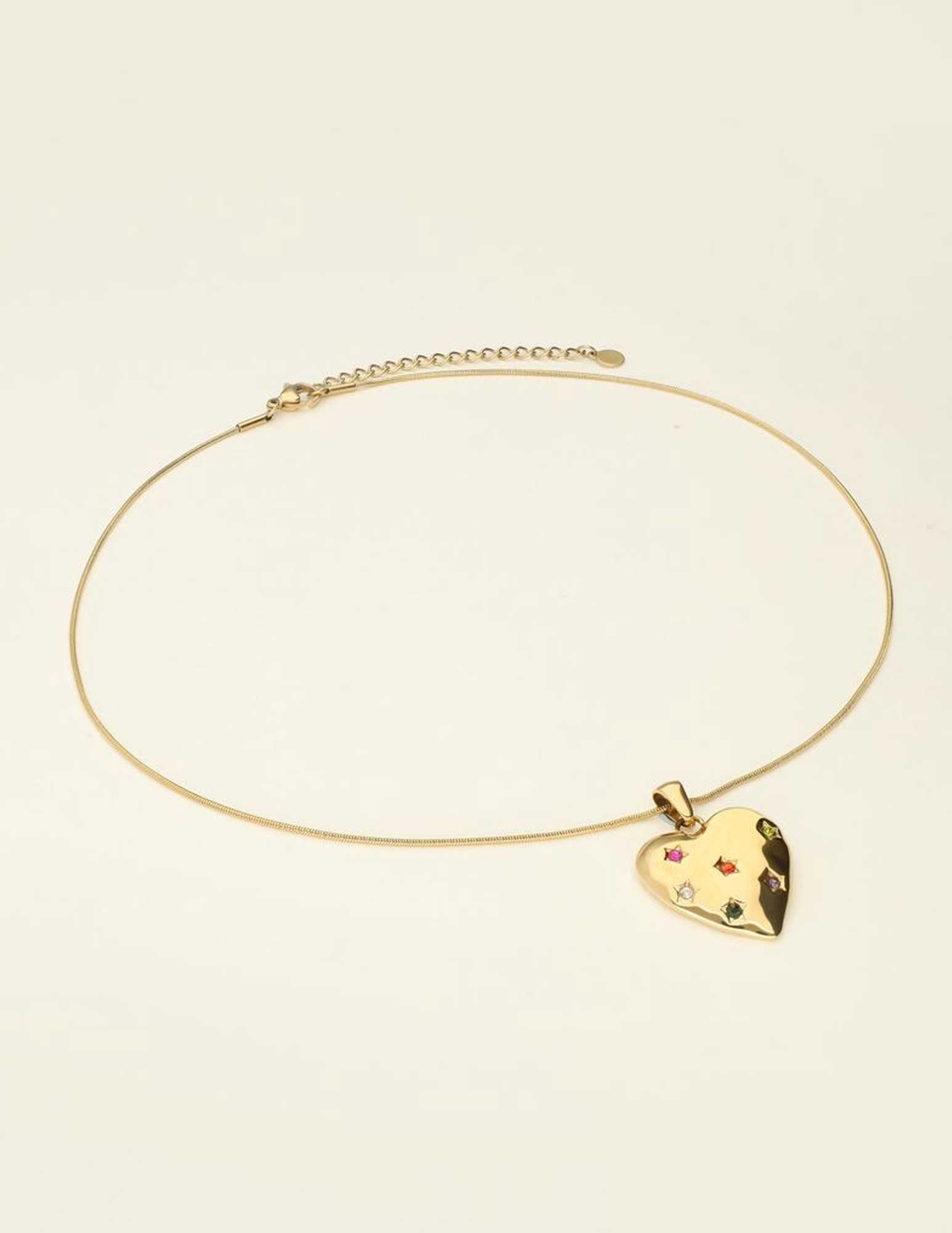 My Jewellery Universe Ketting hart bedel MJ09542 Goud